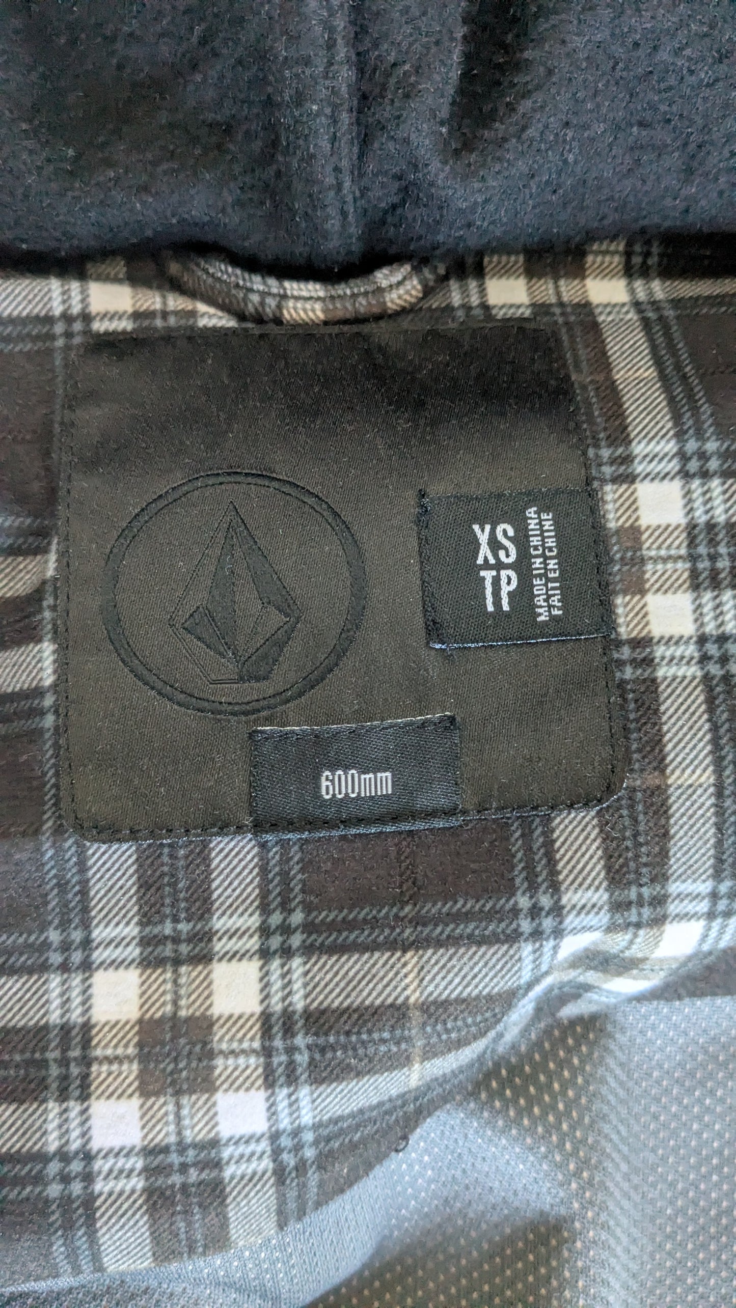 Veste snowbord à capuche FIELD BONDED FLANNEL 600 mm XS