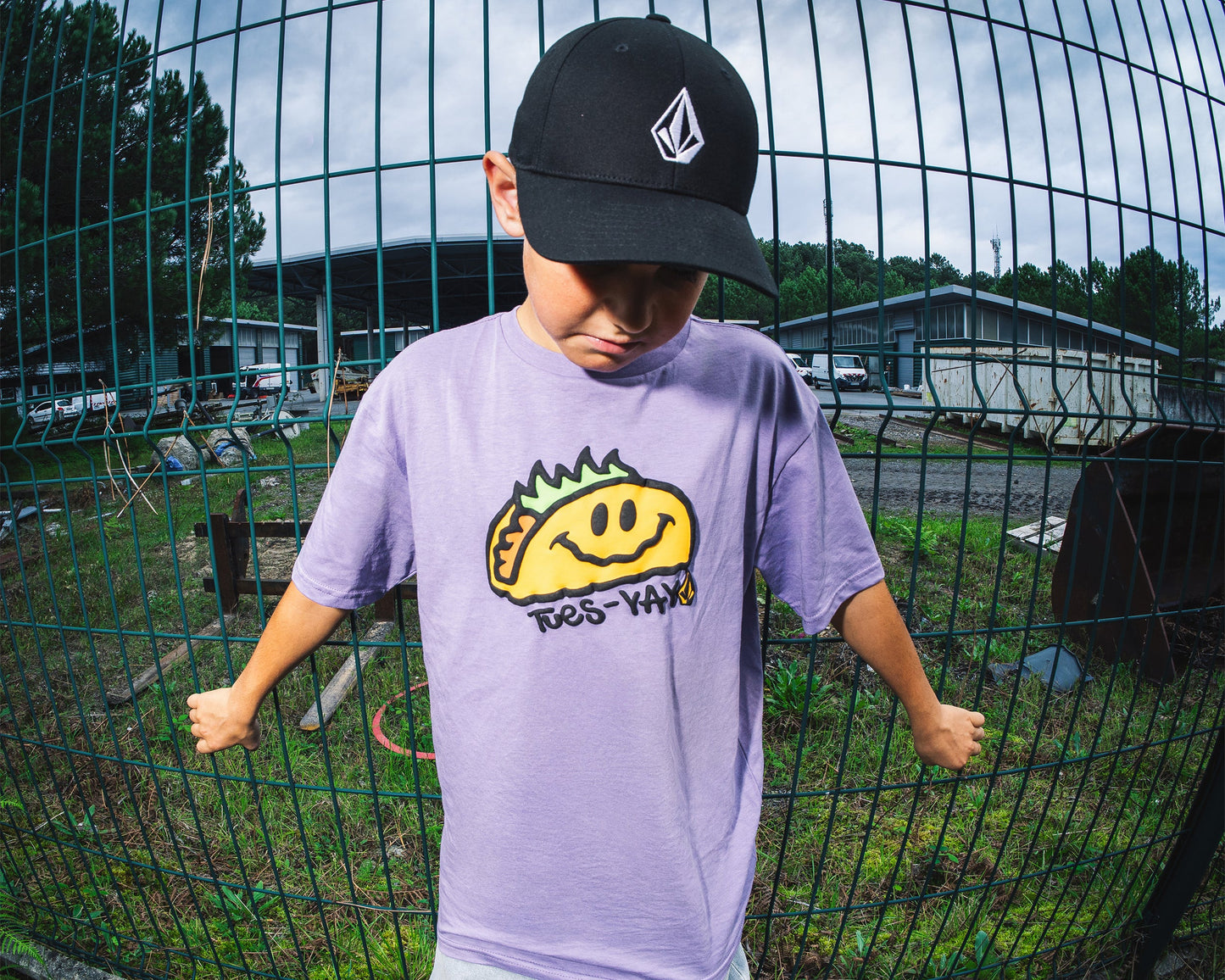 Voltaco T-Shirt – Lila Asche – (KINDER)