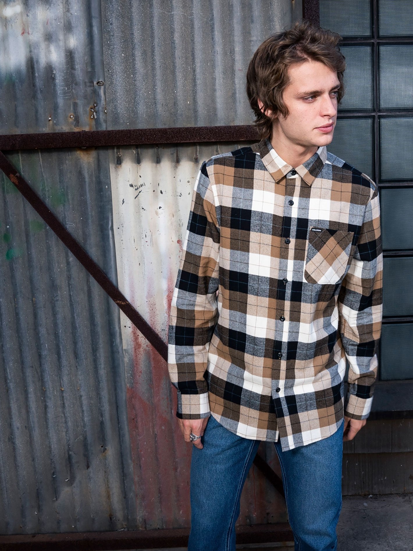 Caden Plaid Shirt - PRIMER WHITE