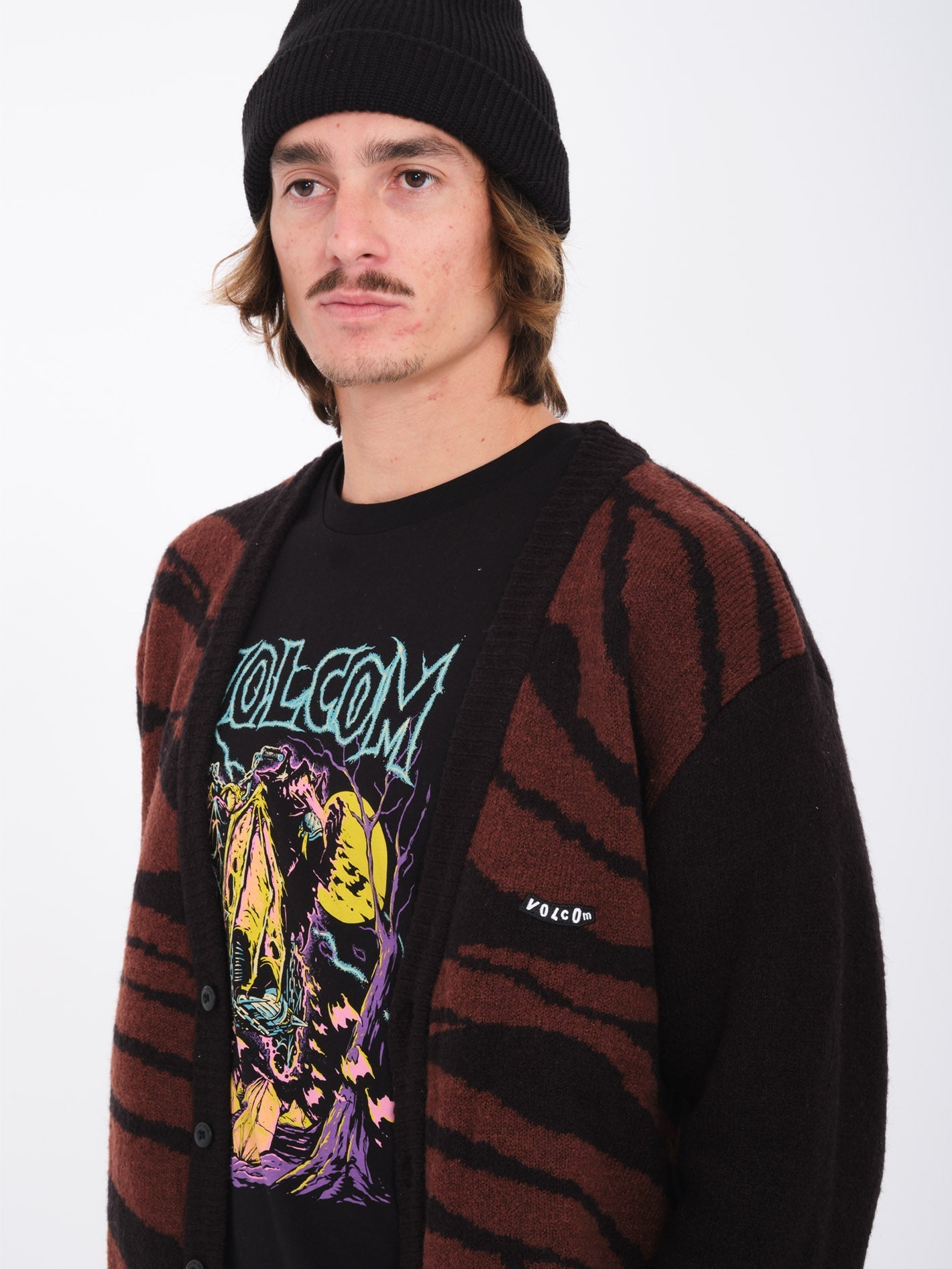 Anarchietour Strickjacke - SCHWARZ