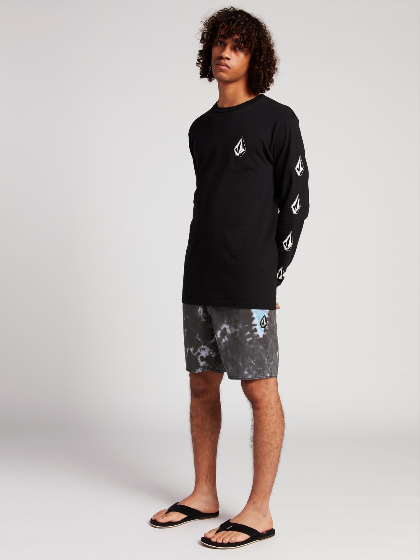 Boardshort V Dye Stoney 19" - Black
