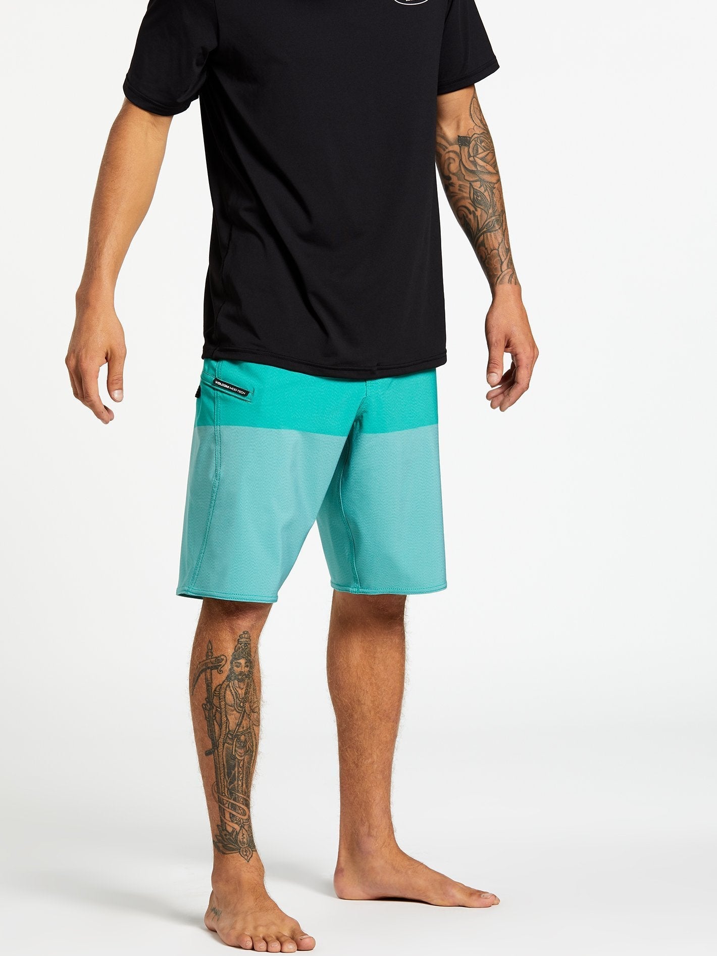 Lido Solid Mod 20" Boardshorts - MYSTO GREEN