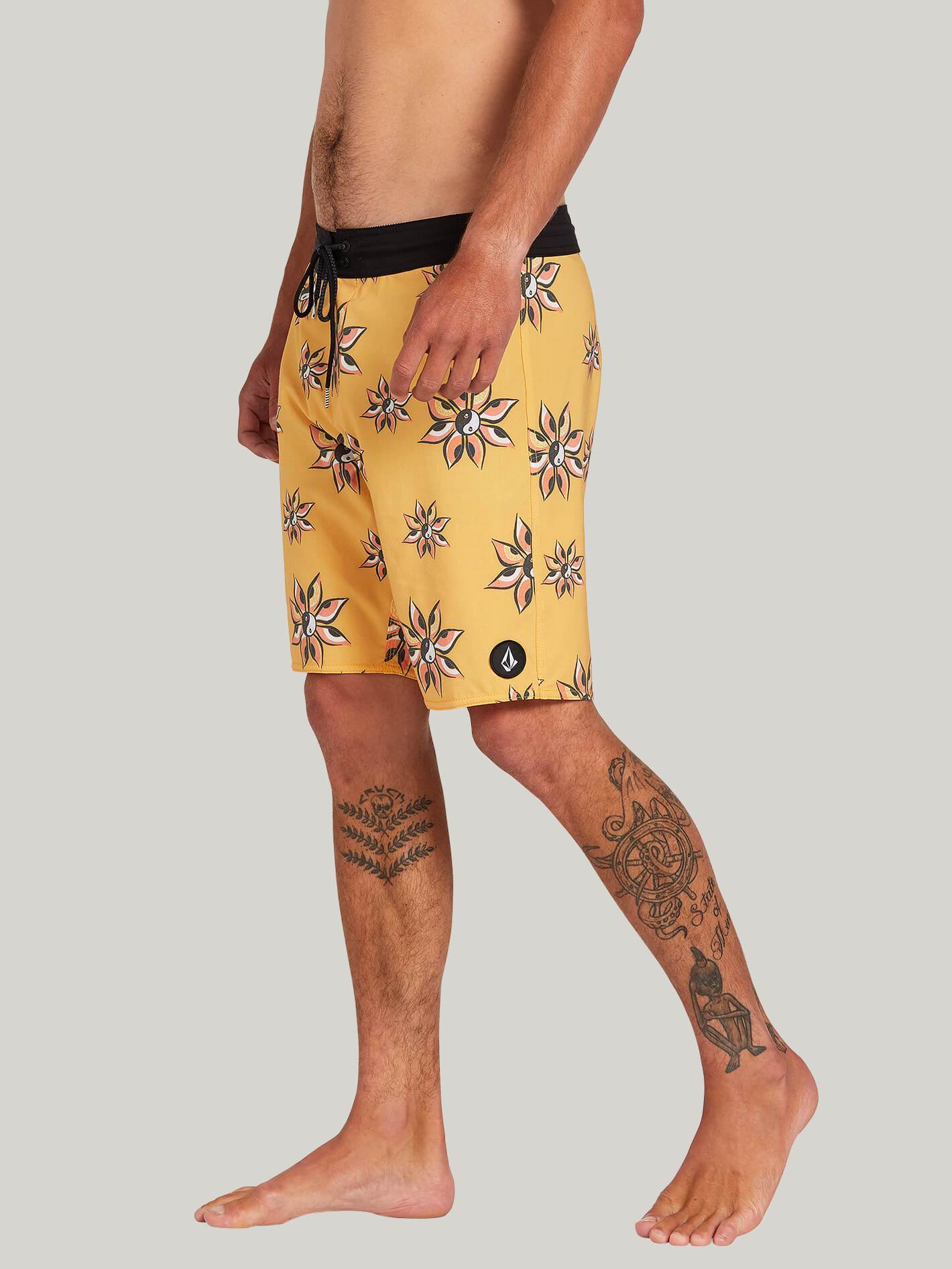 Burch Stoney 19" Boardshorts - MINERALGELB