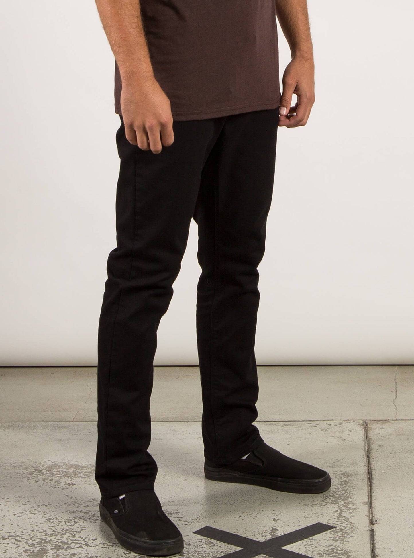 Pantalon chino slim VSM Gritter - Black