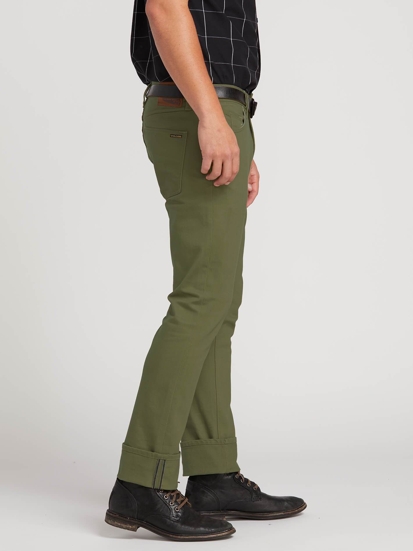 Vorta Slub Pants - Vineyard Green