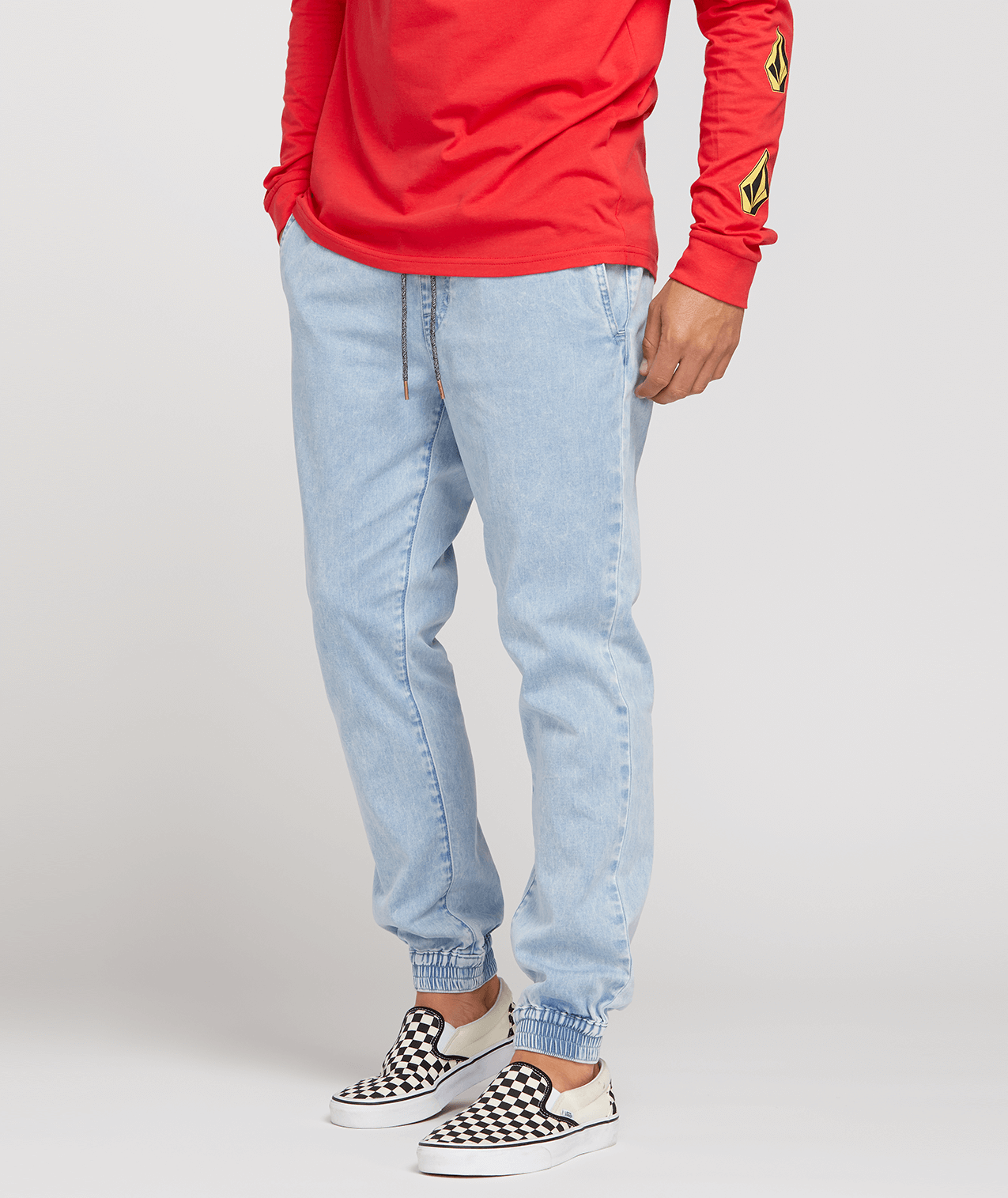 Denim Jogger Pants - Blue