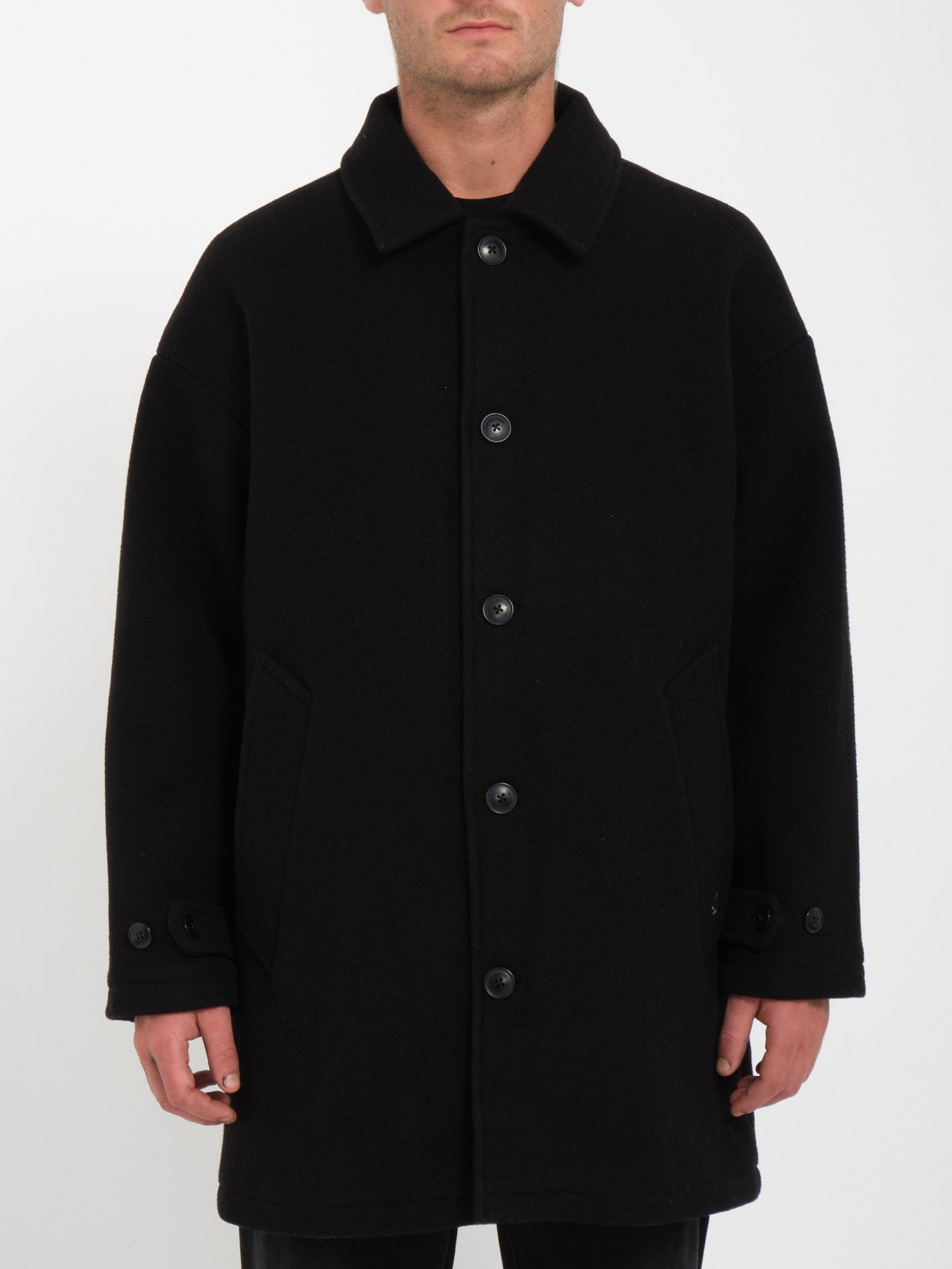 Peacoat Floyder Mantel - SCHWARZ