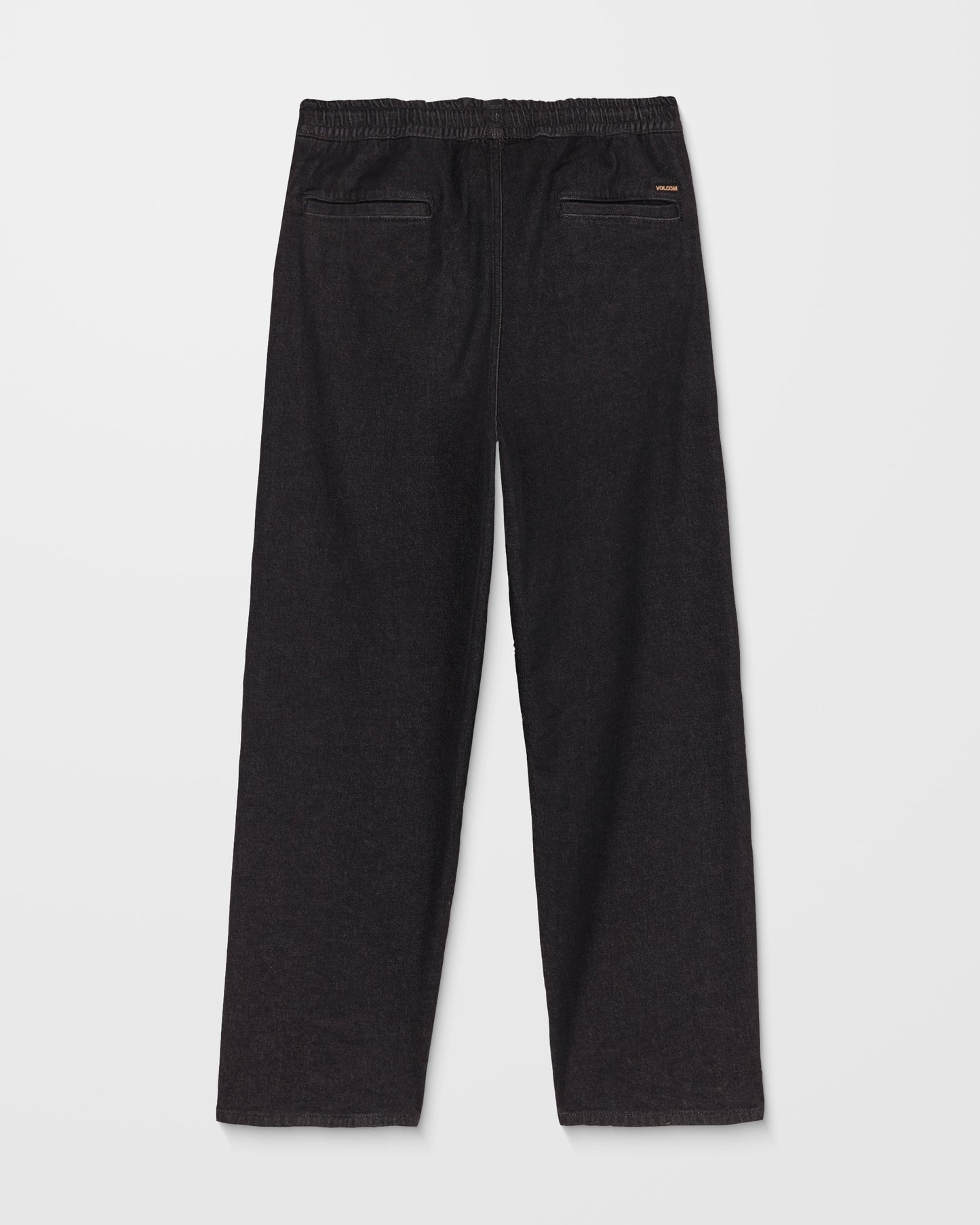 Freazy Loose Elastic Waist Pants - Black Wash