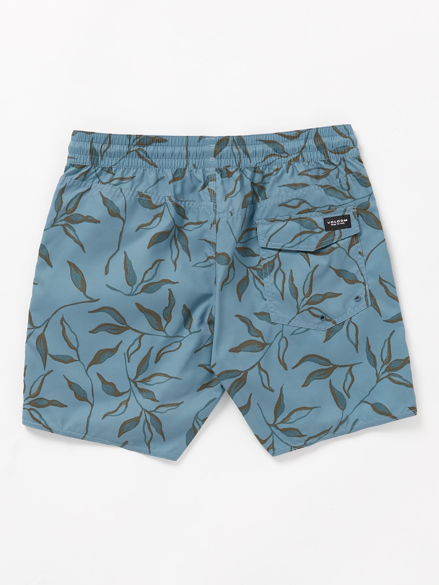 Lido Print Trunk 17" Boardshorts - STONE BLUE
