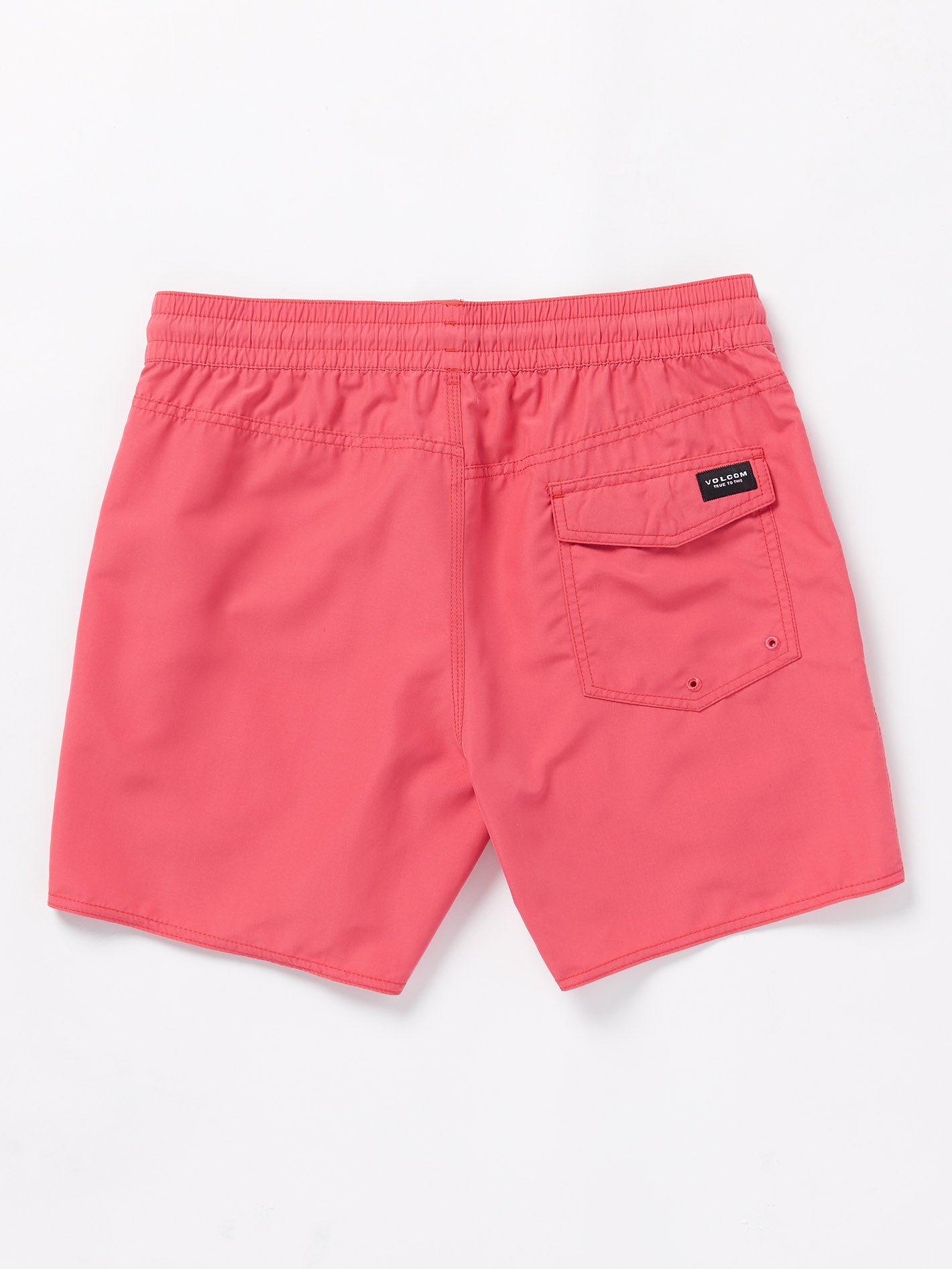 Lido Solid Trunk Boardshort - WASHED RUBY
