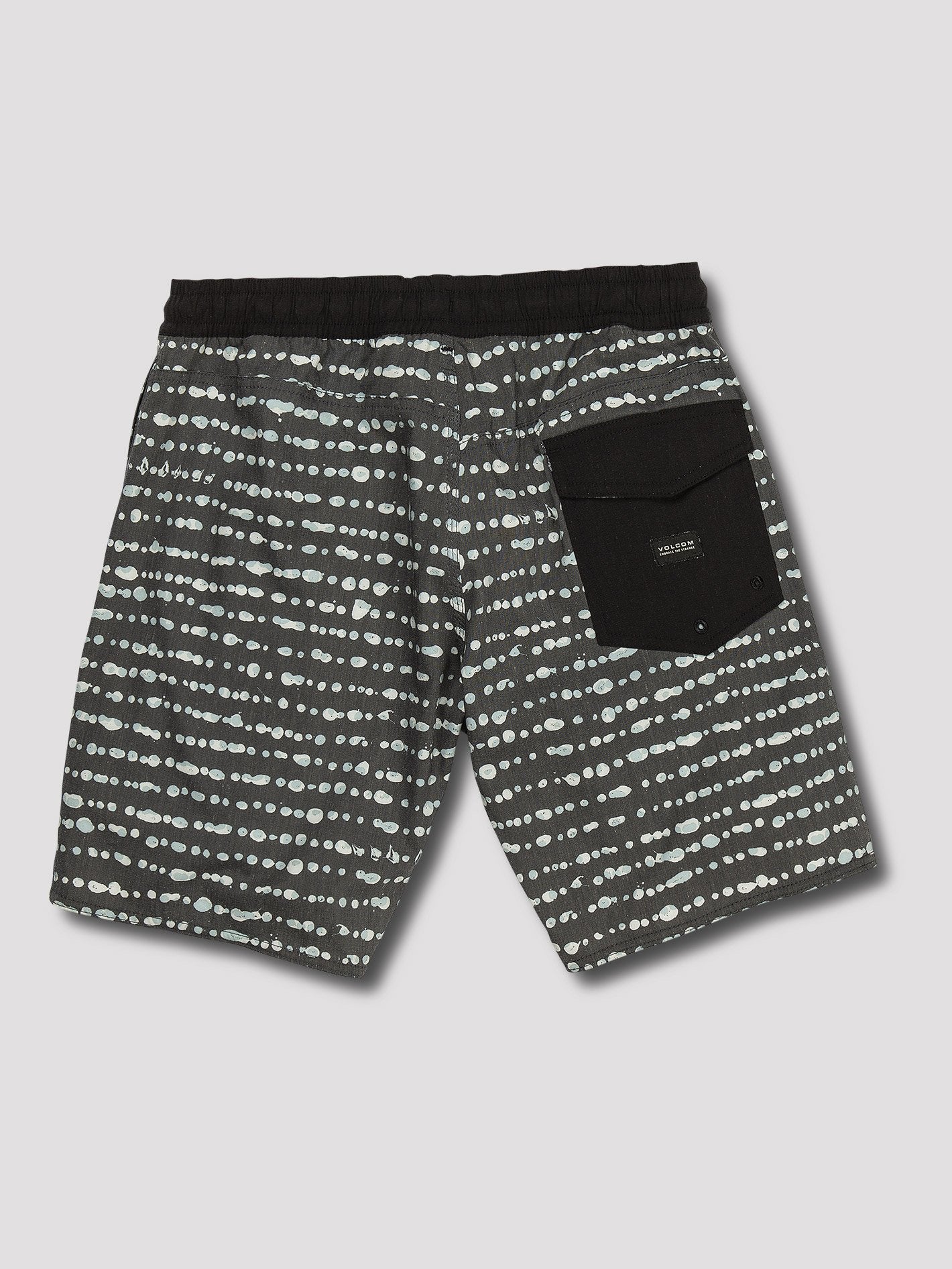 Stripe Dot Trunks 18" Boardshorts - Asphaltschwarz