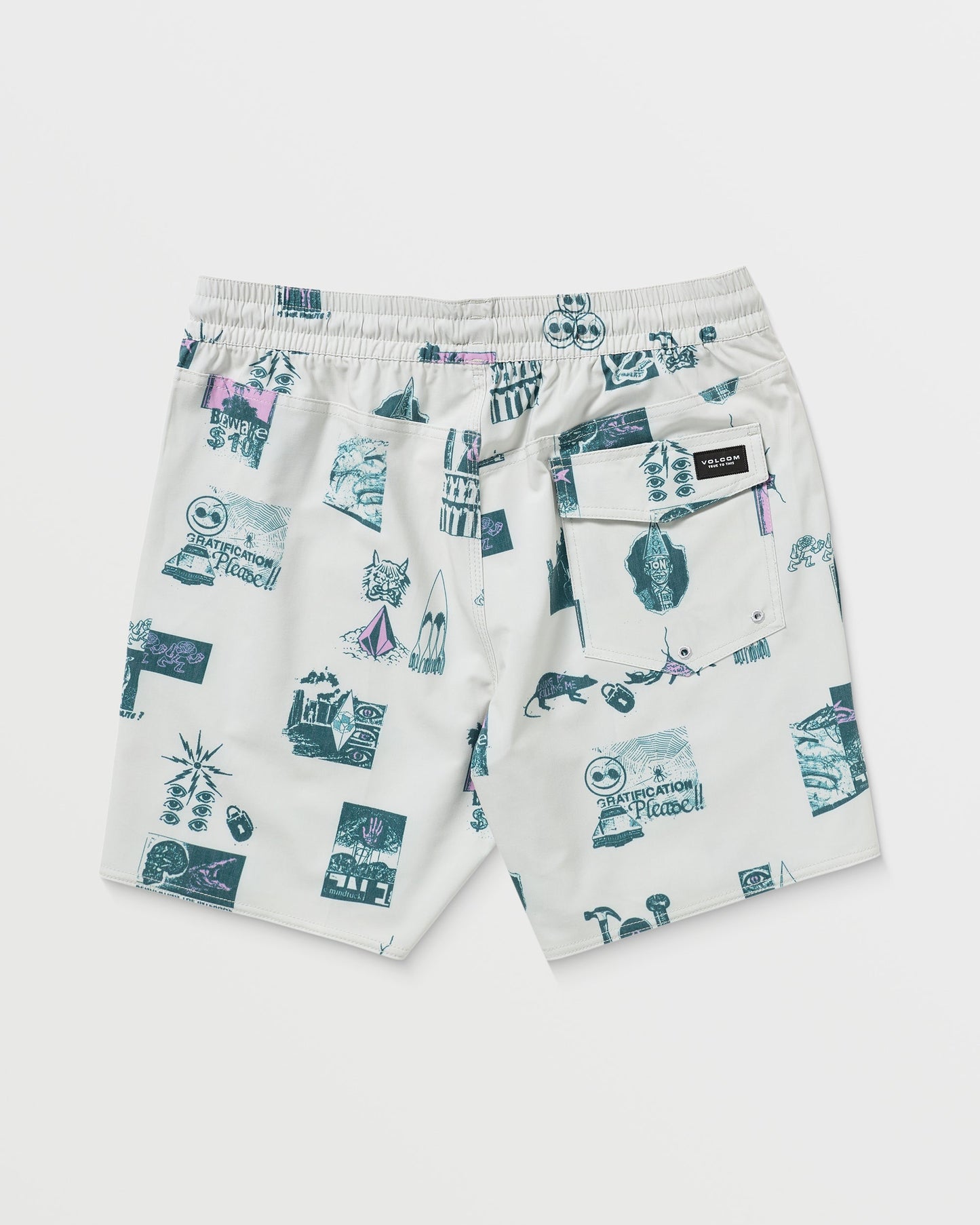 Psyche Cotton Trunk 17" Boardshorts - Stein