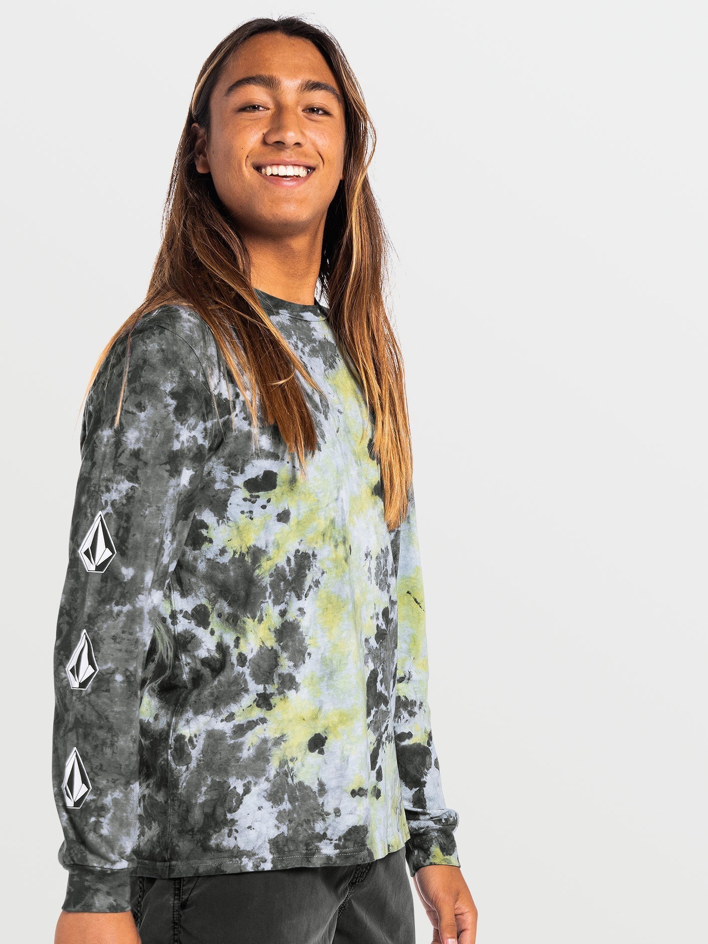 Iconic Dye T-shirt - LIME TIE DYE