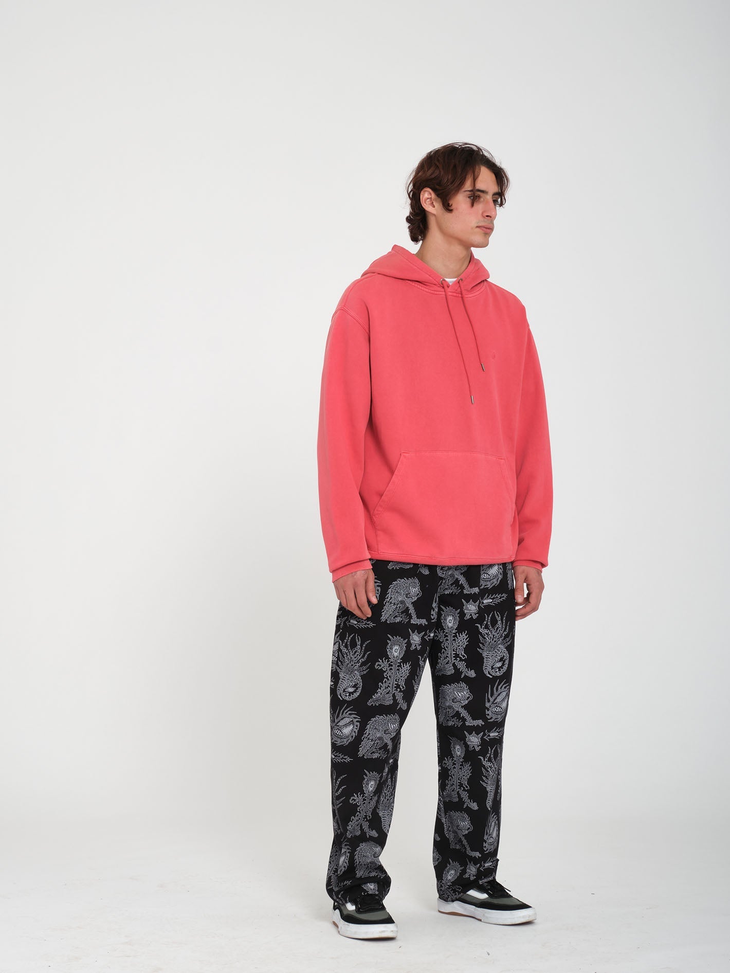 Single Stone Hoodie - GEWASCHENES RUBIN