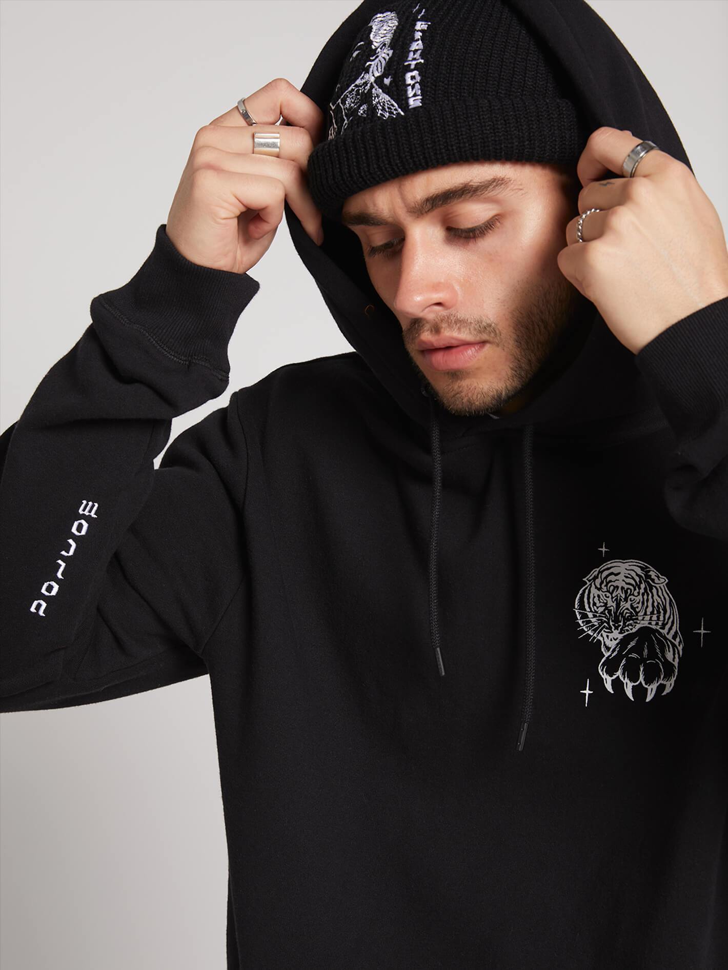 Sweat à capuche Mike Giant - Black