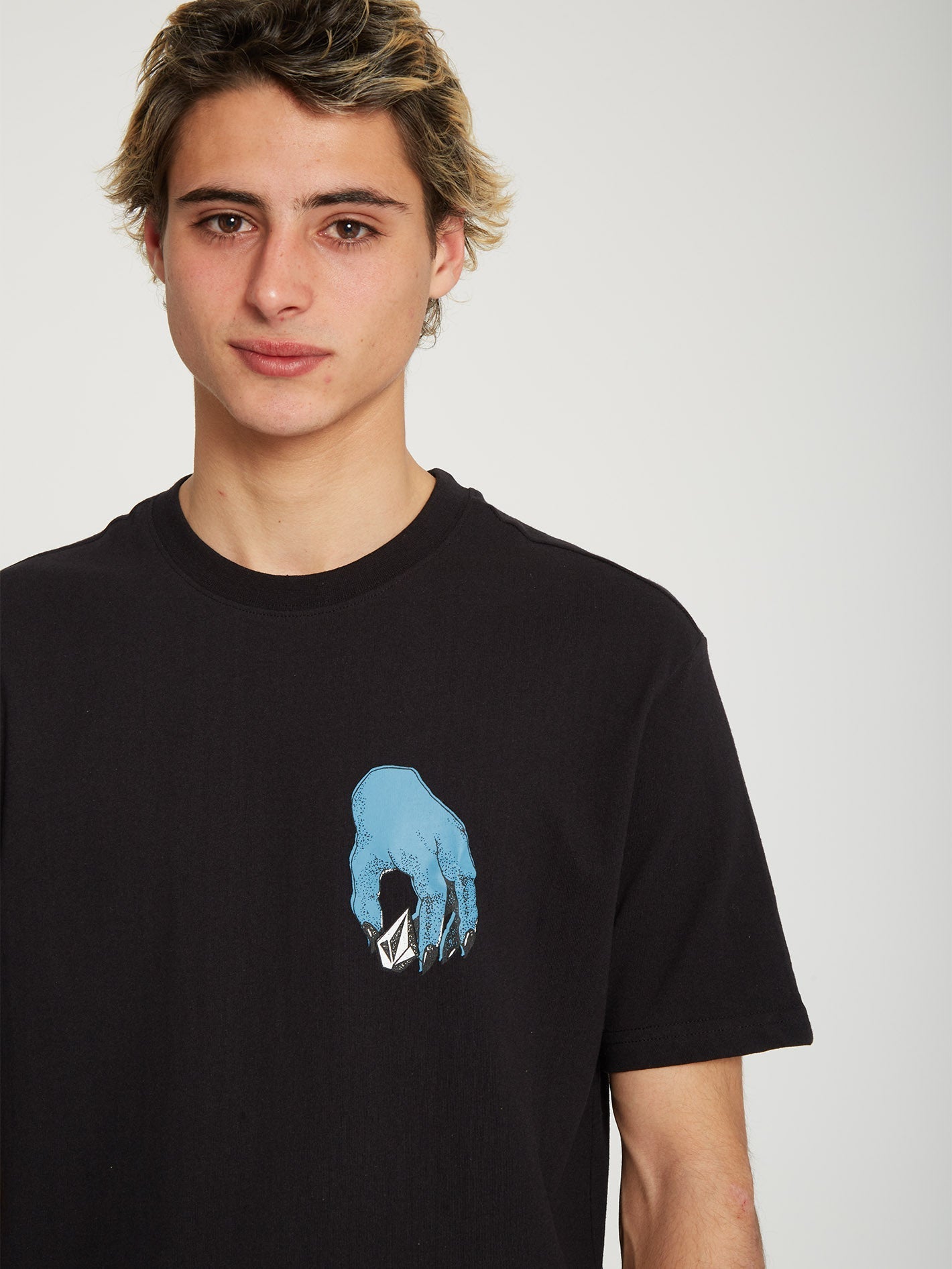 Stone Grab T-Shirt – SCHWARZ