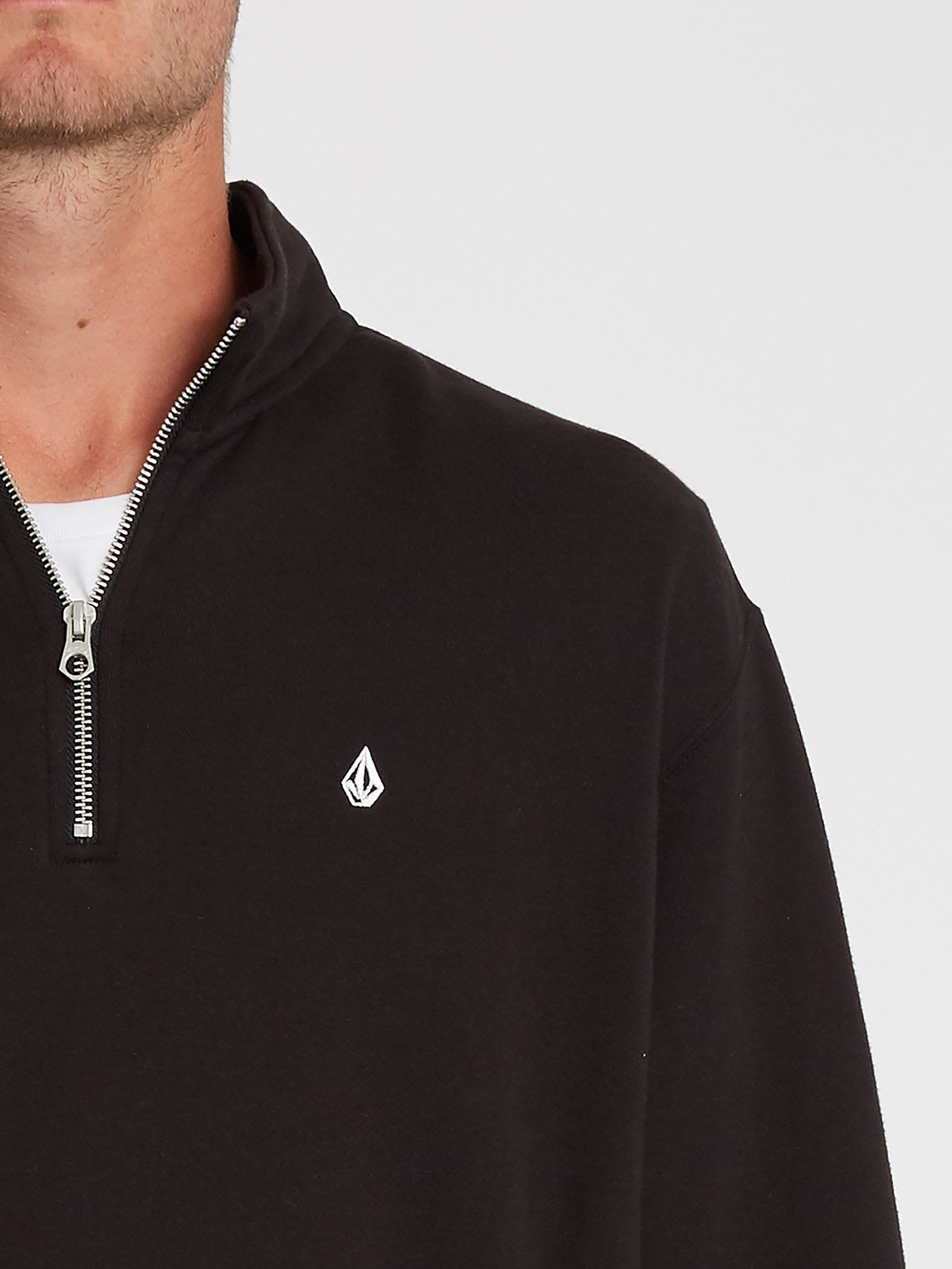 Serum Sweatshirt mit Reißverschluss - Schwarz