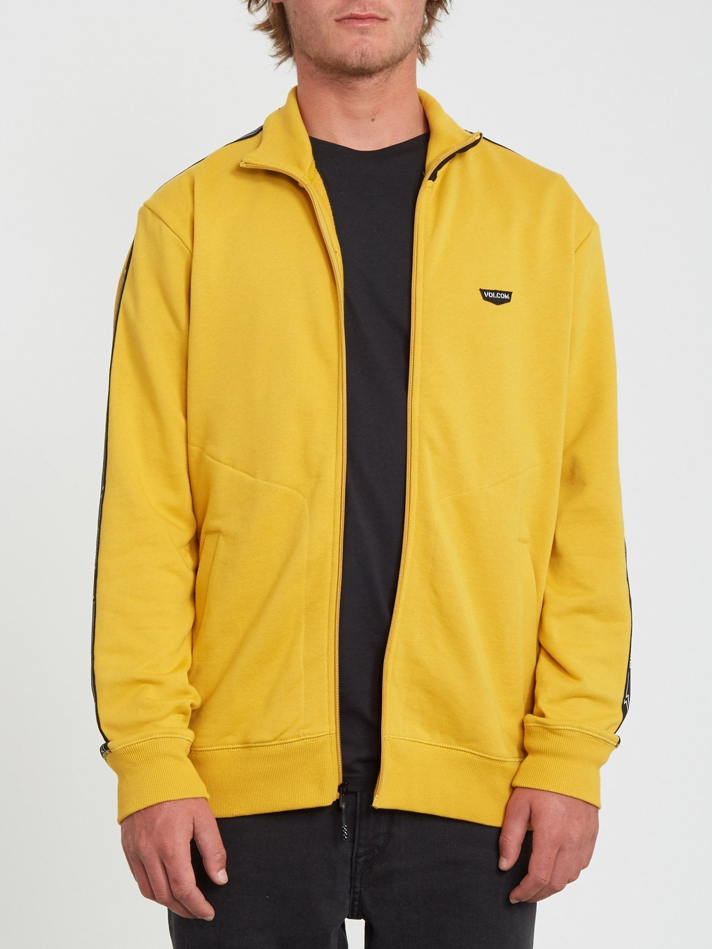 Veeline Sweatshirt mit Reißverschluss – GOLD