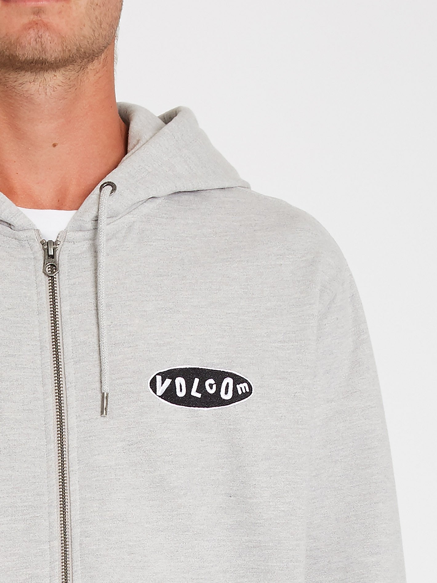 Supply Stone Sweatshirt mit Reißverschluss - Heather Grey