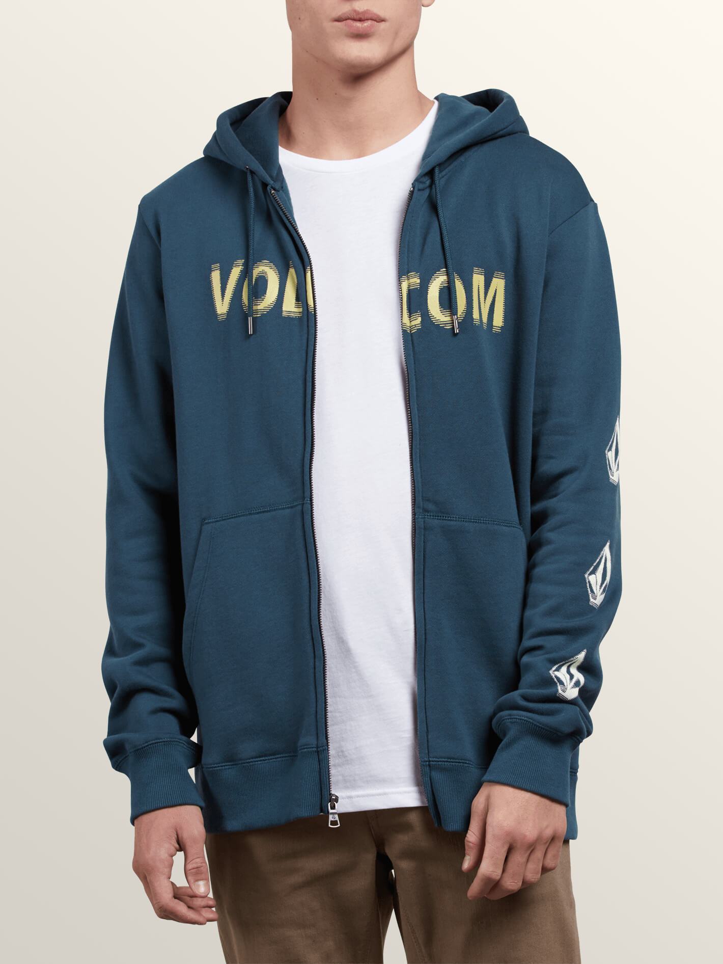 Supply Stone Sweatshirt mit Reißverschluss - Marinegrün