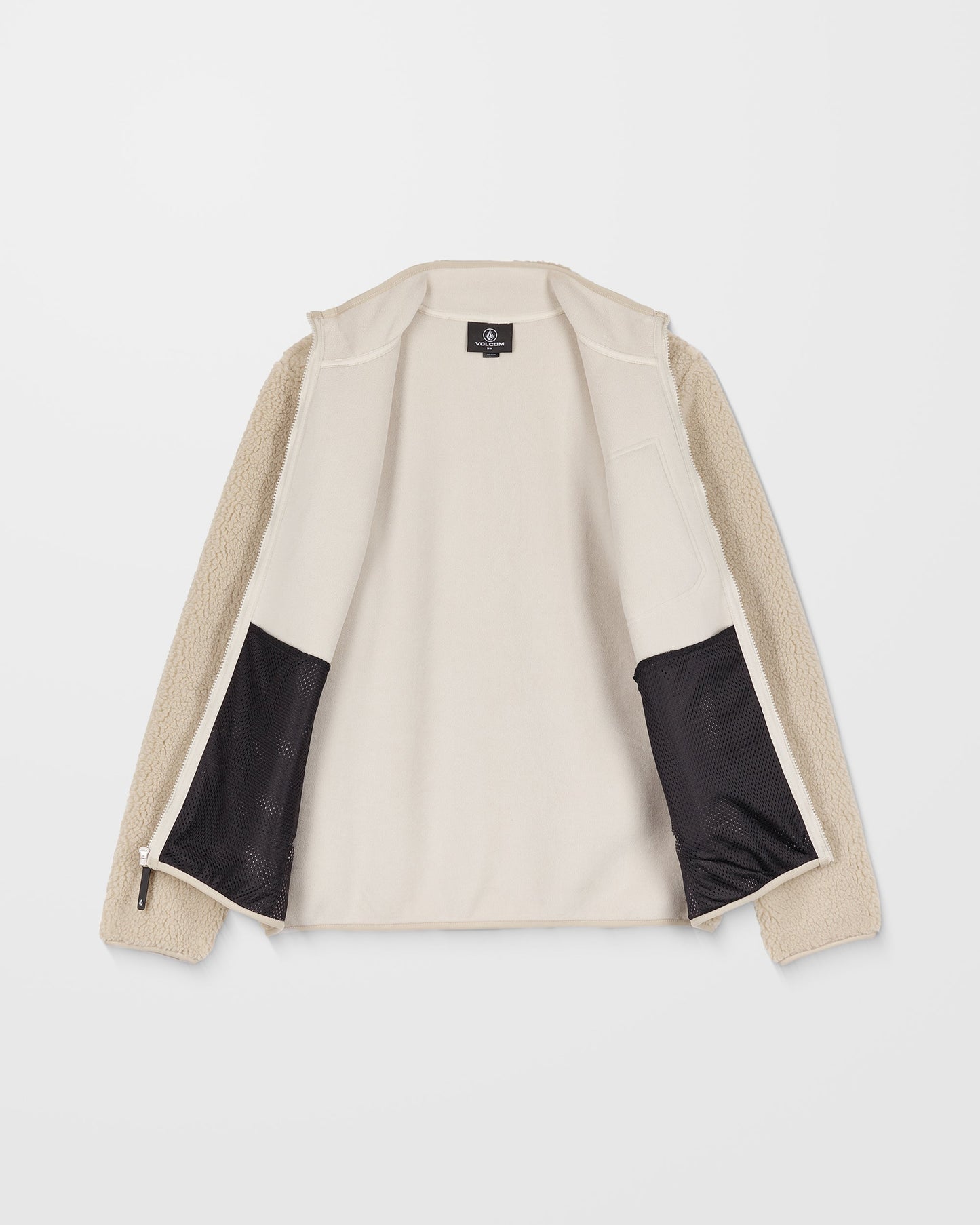 Sweat Sherpa Zippé Muzzer Fuzzar - Stone
