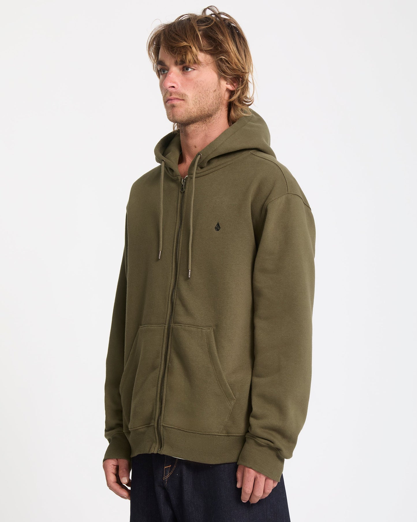 Single Stone Zip Hoodie - Salbeiblatt