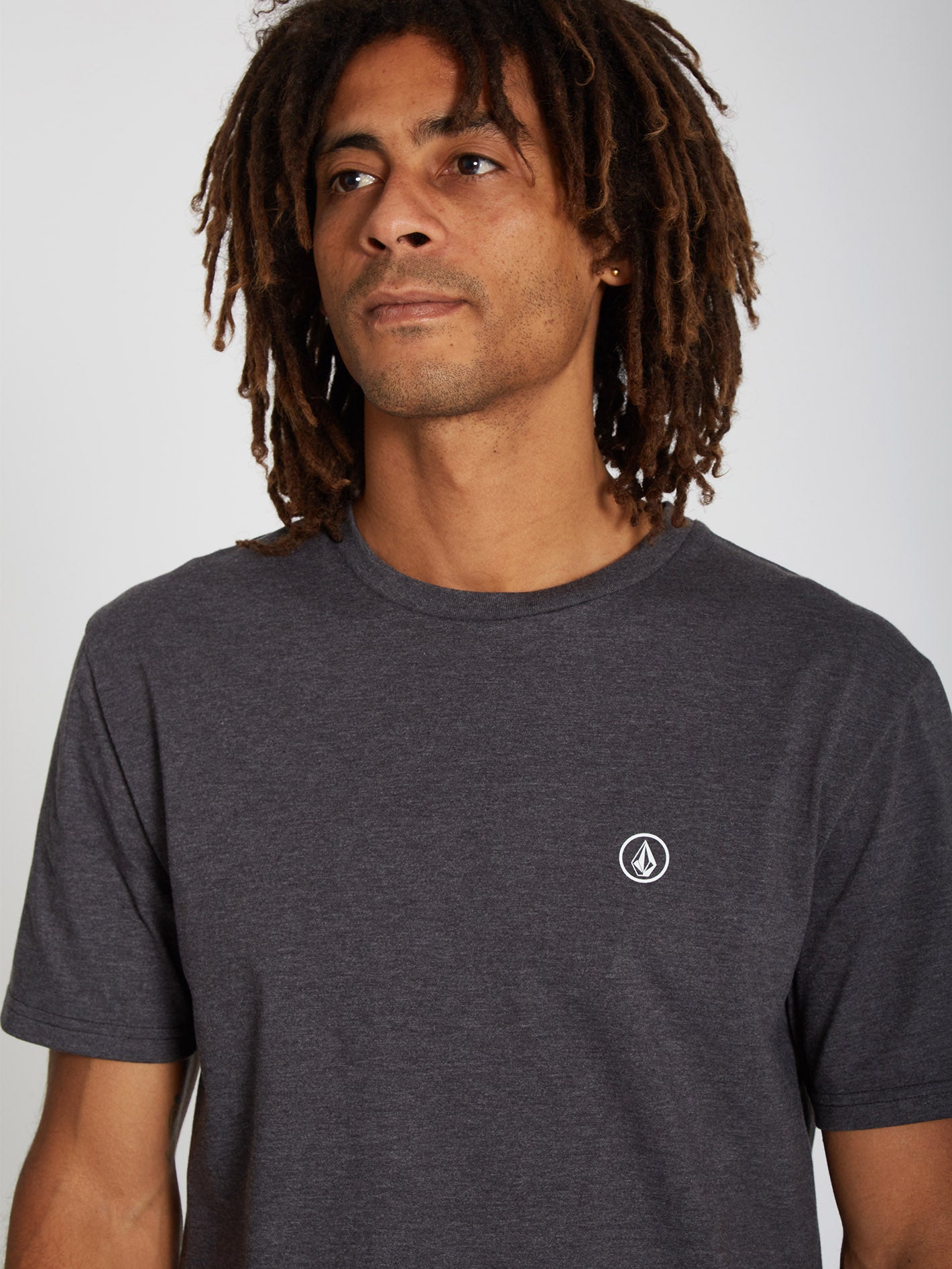 Circle Blanks T-Shirt - SCHWARZ MELIERT