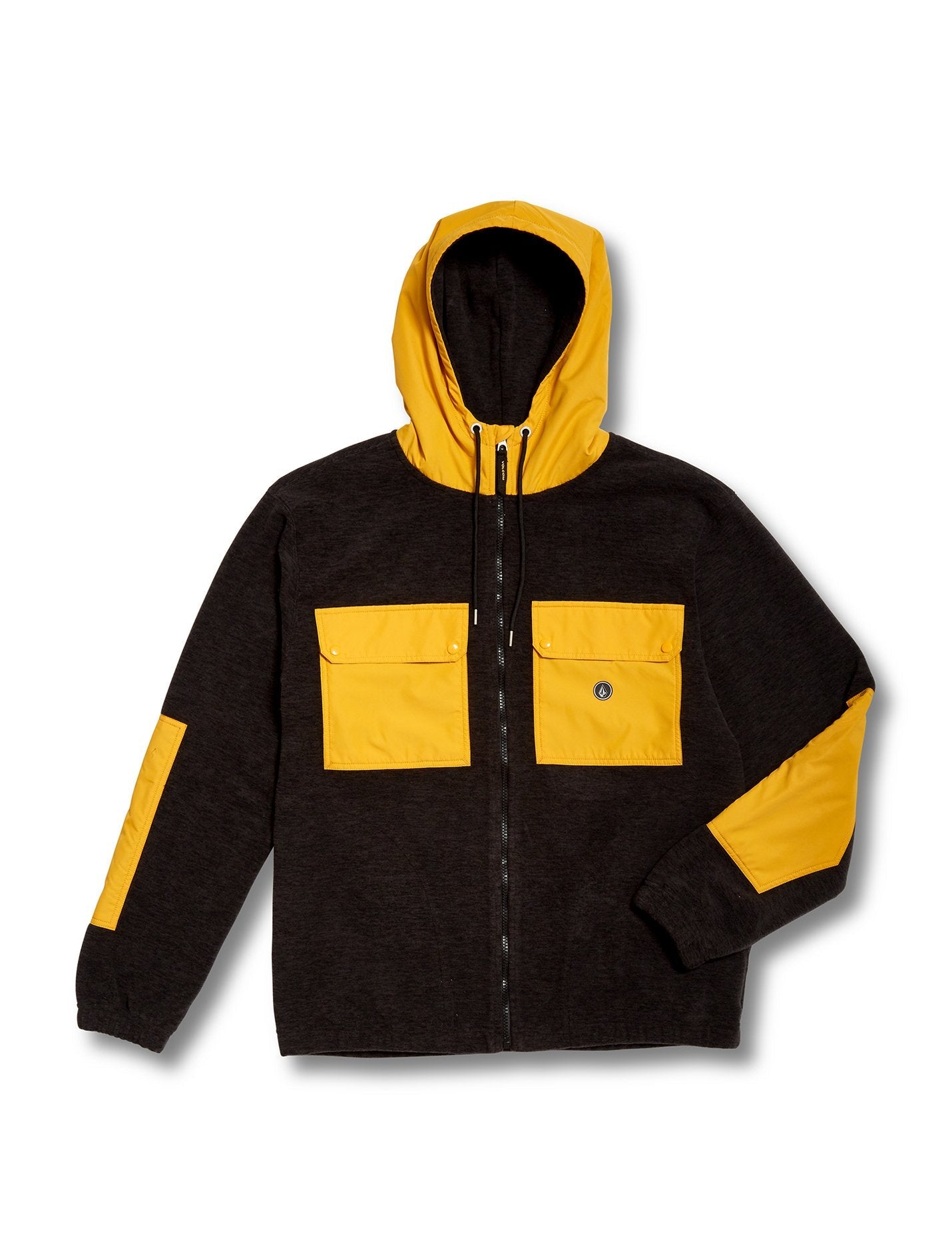 Sweat à Capuche Zippé Doublé Yzzolater - BLACK