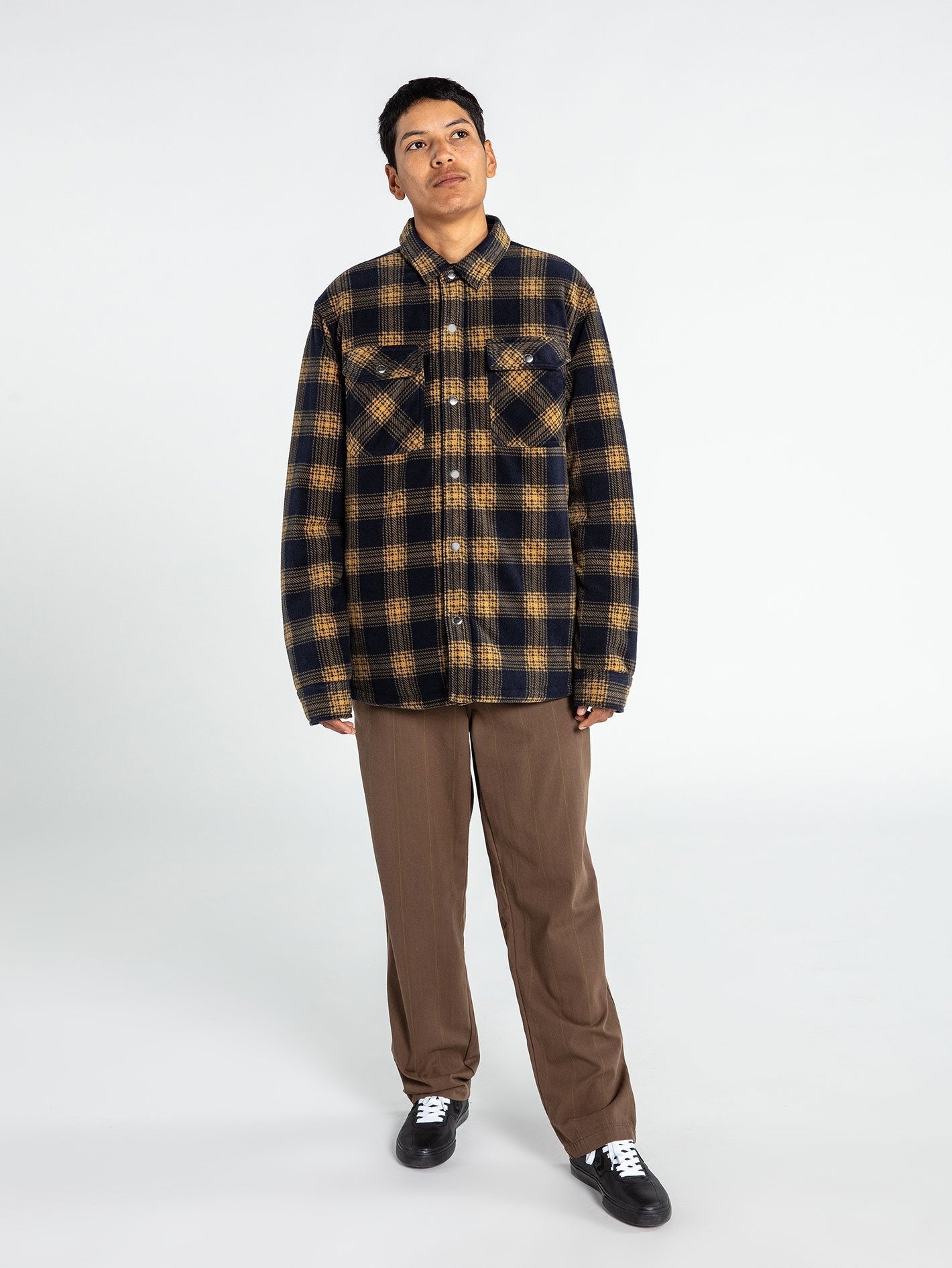 Chemise en molleton Bowered - DARK KHAKI