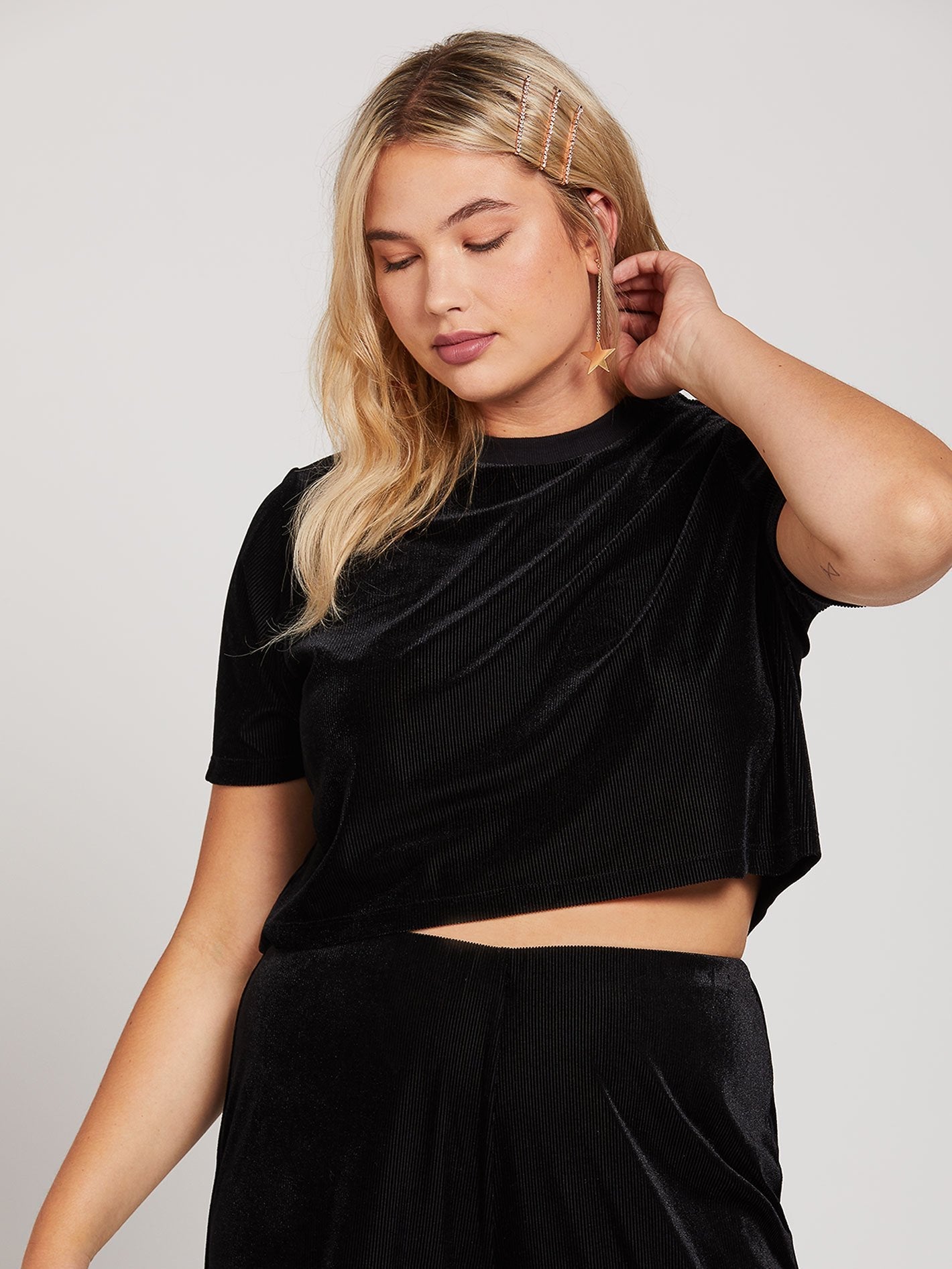 City At Night Short sleeves - BLACK