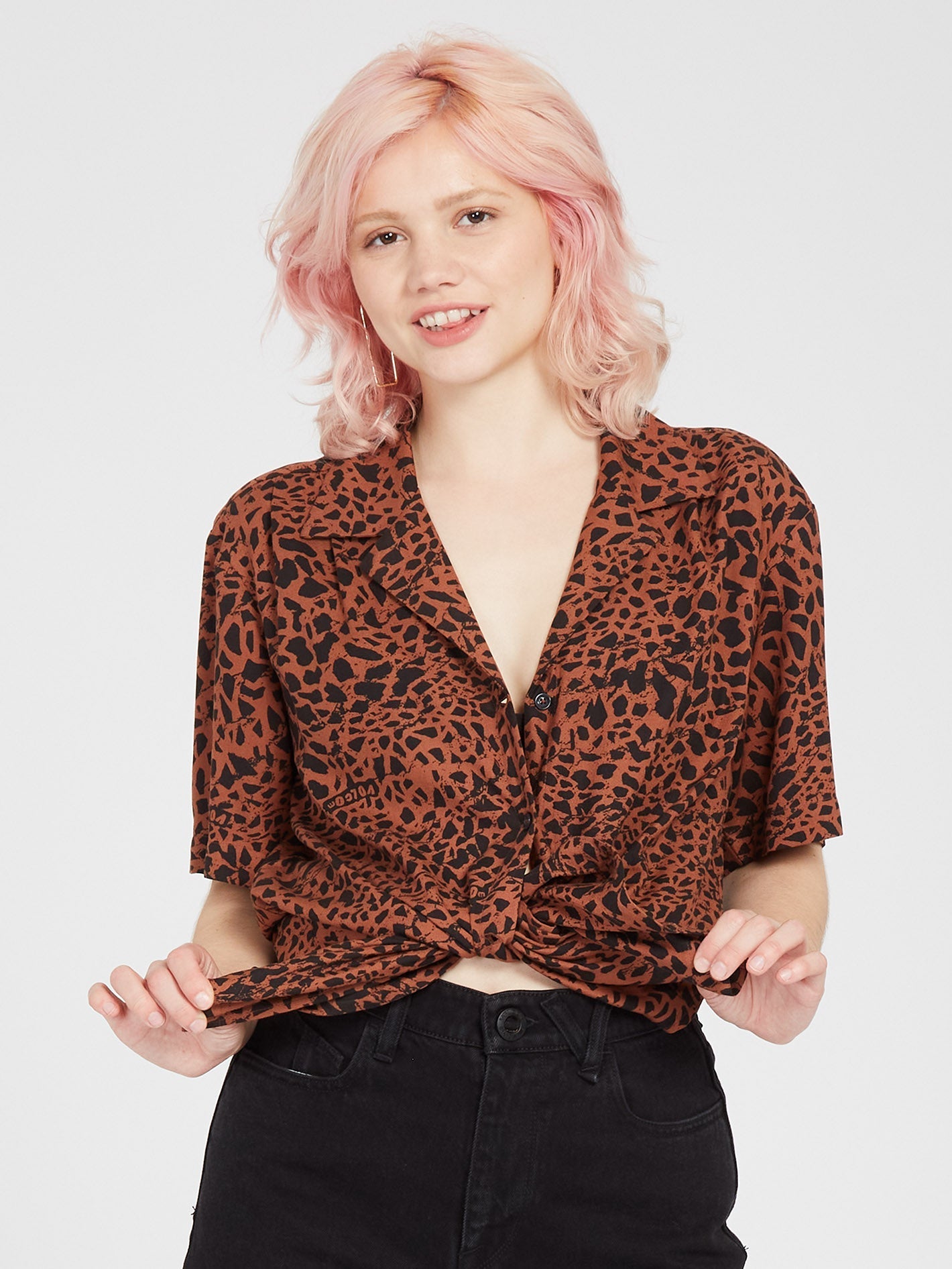 Dino Tea Tunic - DARK CLAY