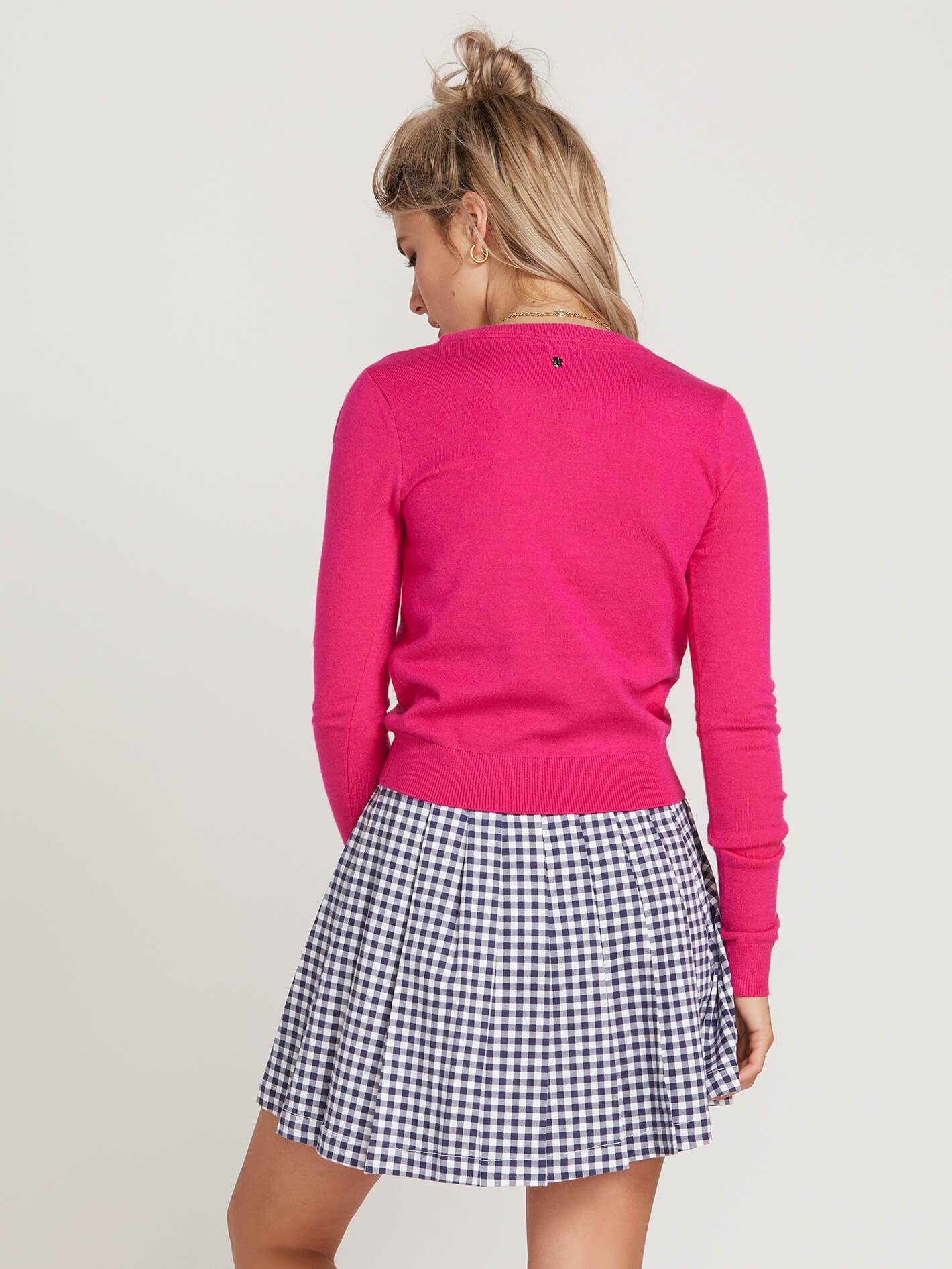 Gmj Heart Sweater - Electric Pink