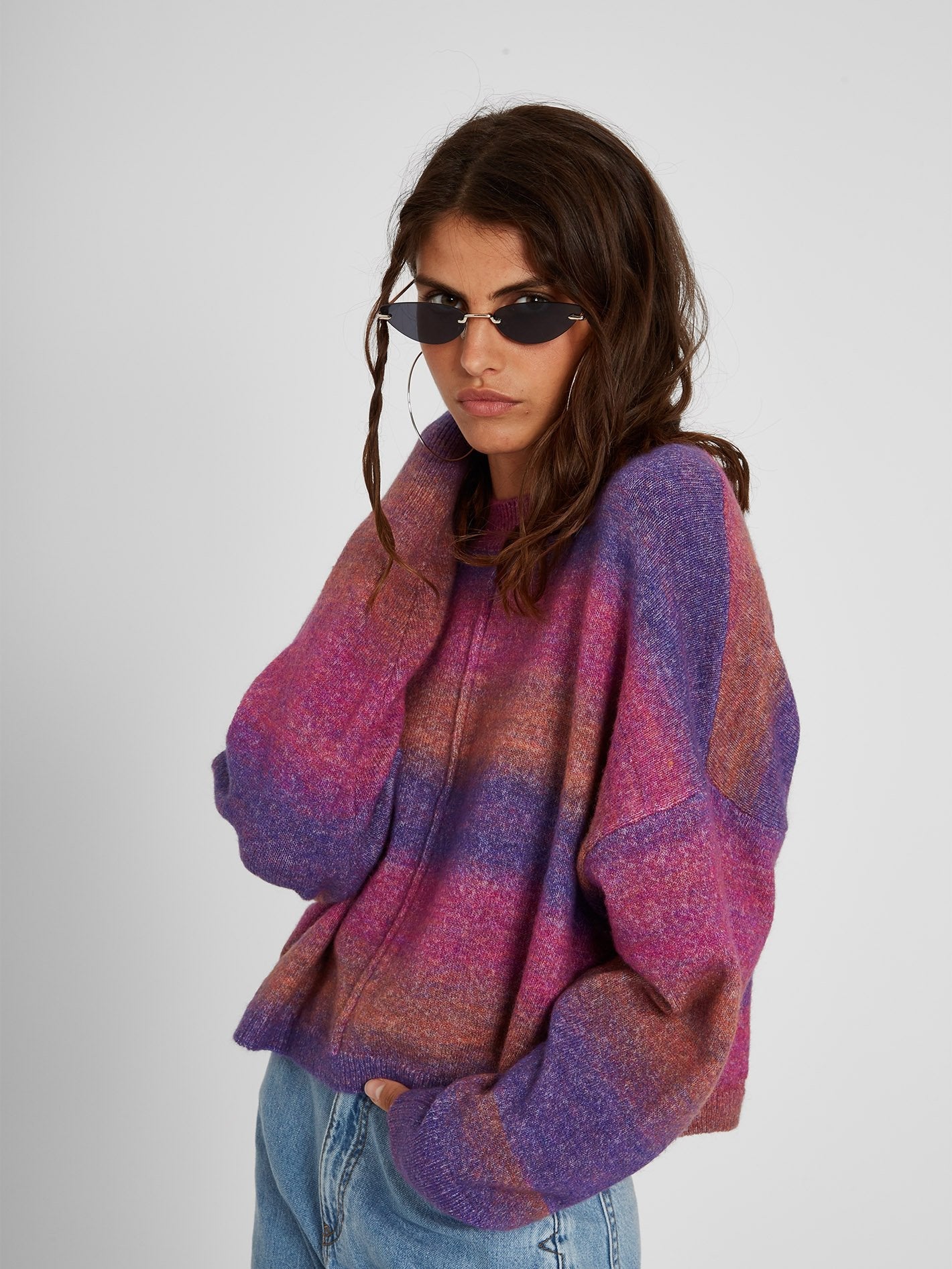 Pullover mit Neonzeichen - Mehrfarbig