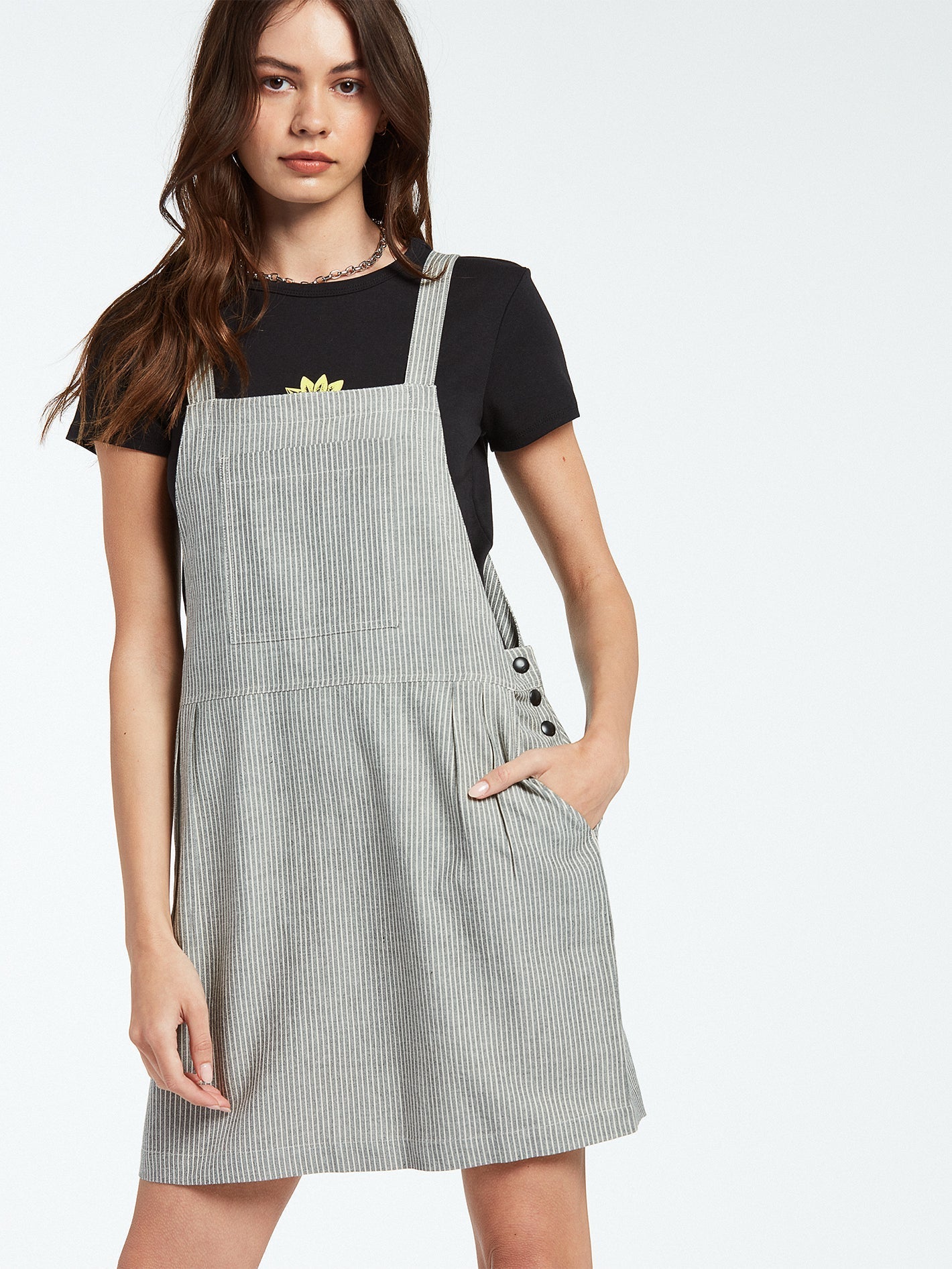 Sunday Strut Dress - BLACK WHITE