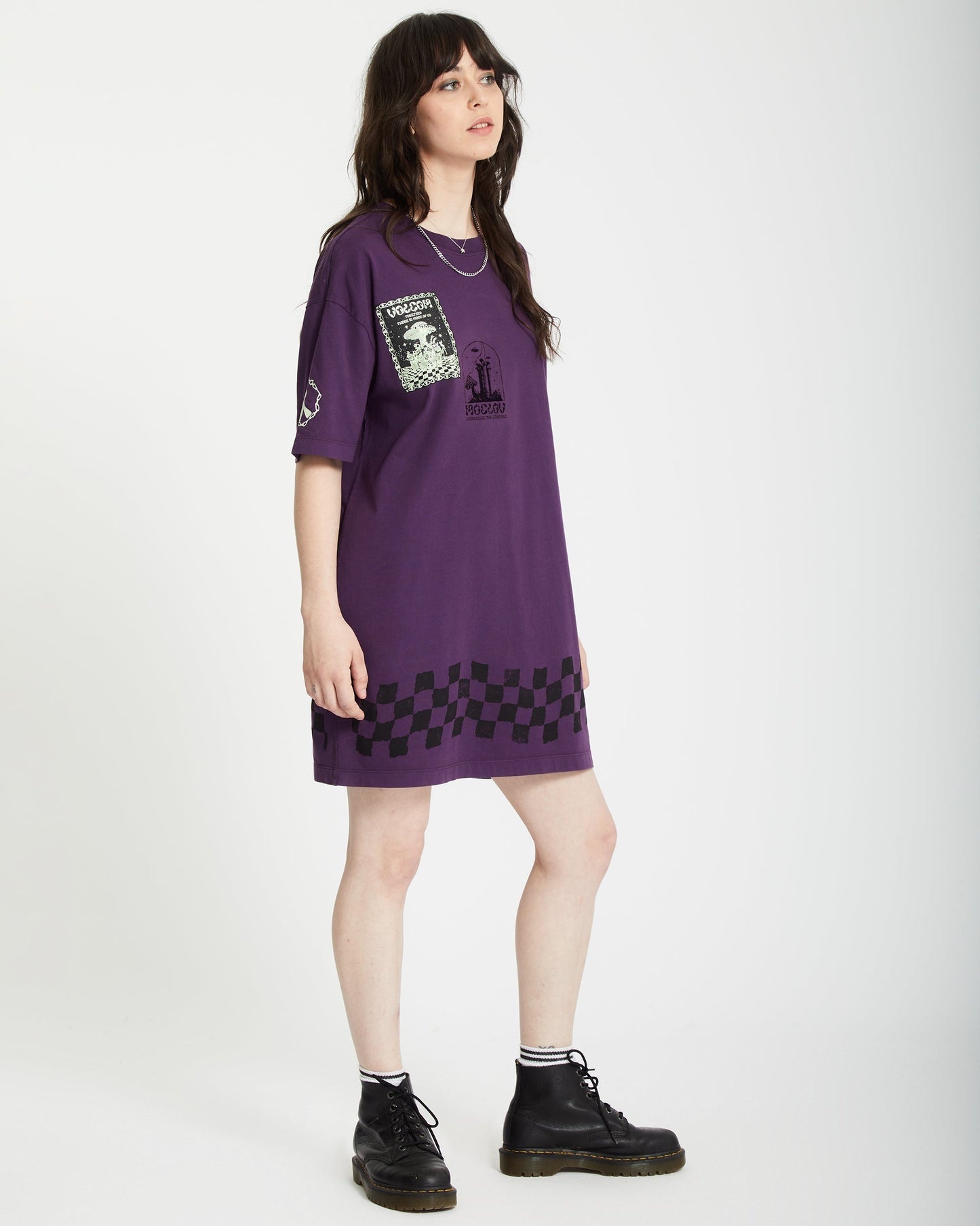 Filip Rygalski T-Shirt-Kleid - GRAPE ROYALE