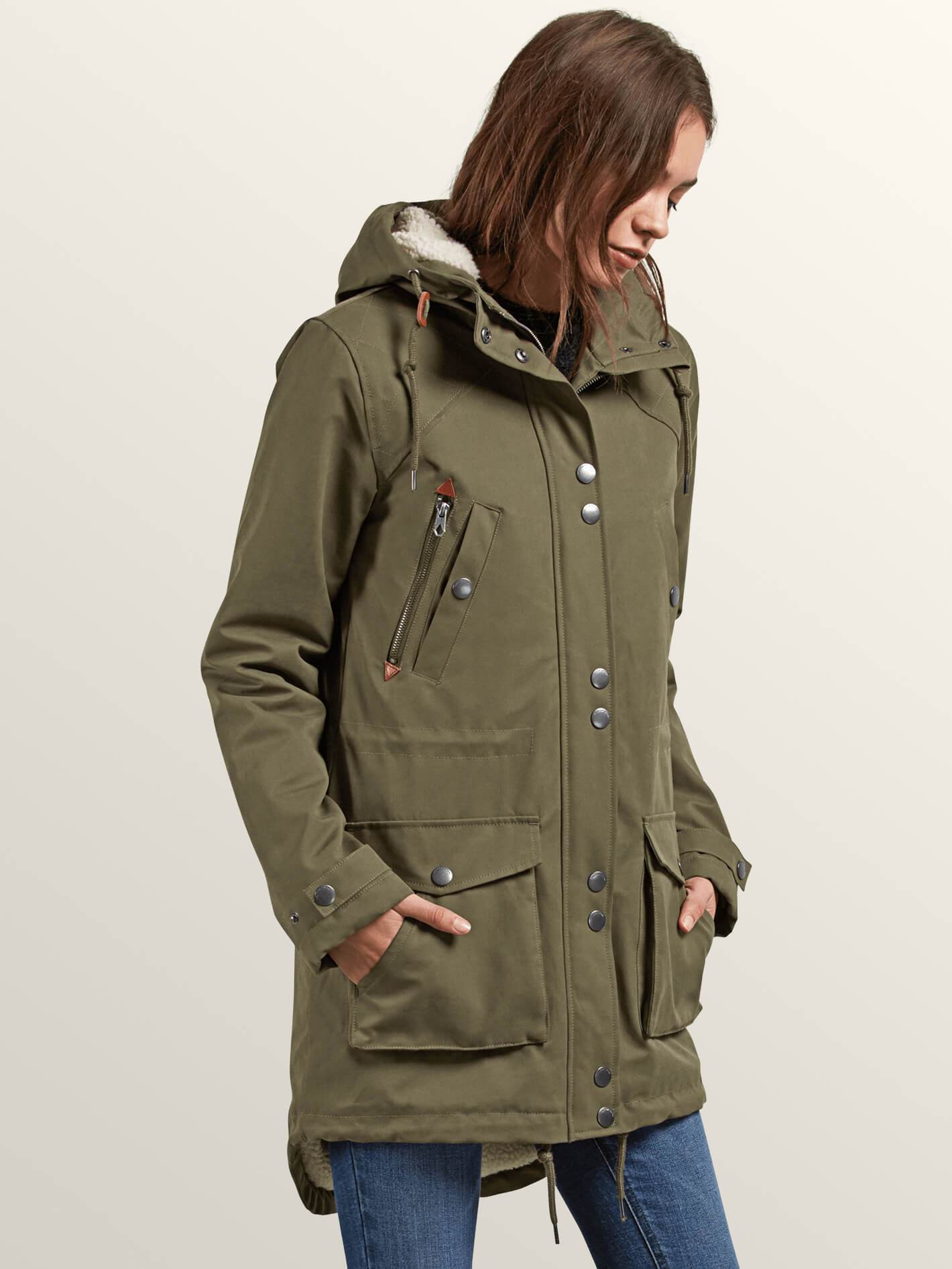 Walk On By Jacke – Dunkles Tarnmuster