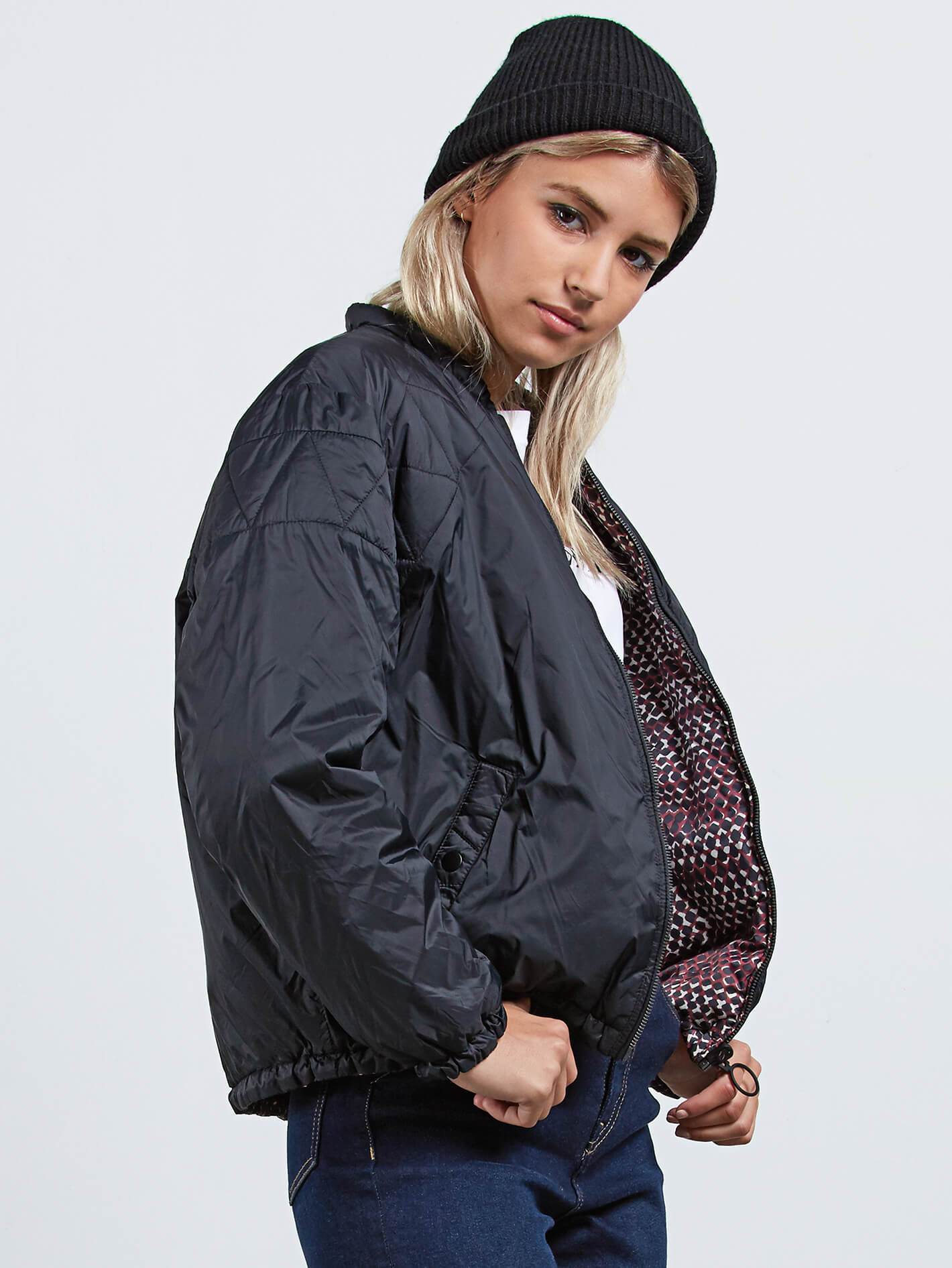 Play The Fool Puffa Jacke - Schwarz
