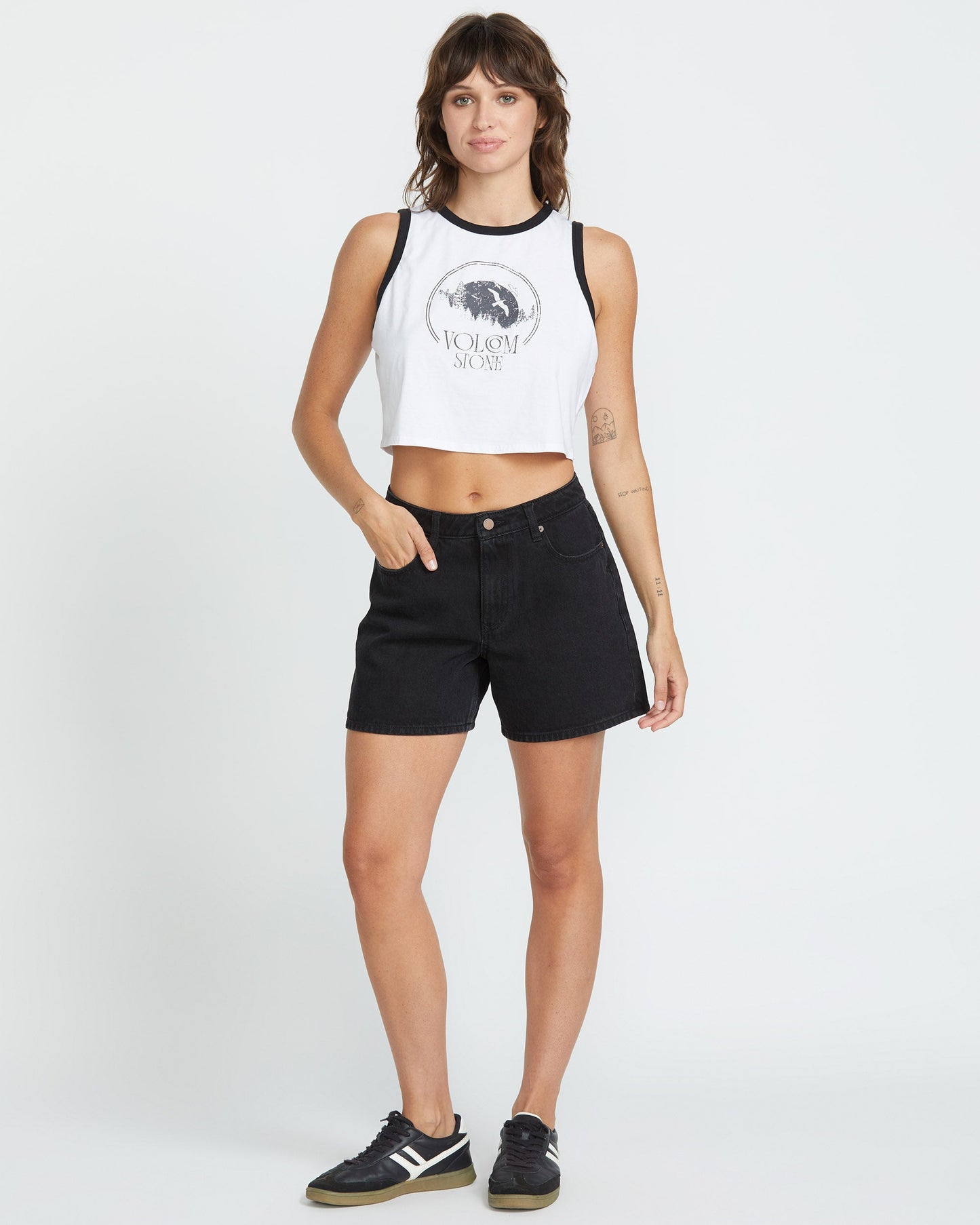 Stoned Boyfriend-Shorts – SCHWARZ