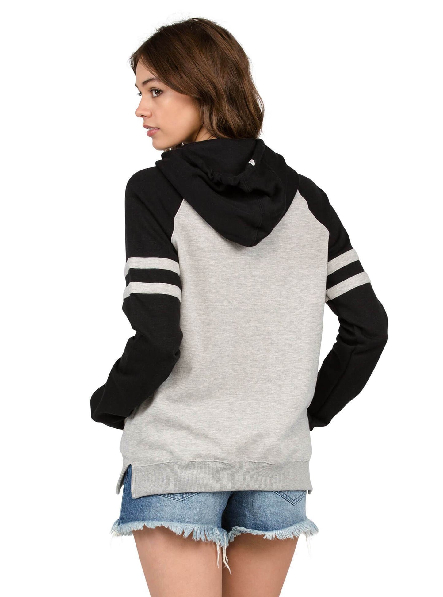 Lived In Color Block Pullover Hoody - Heather Gray