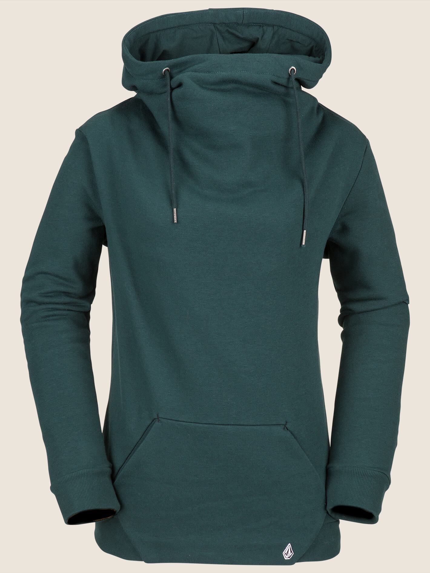 Walk On By Sweatshirt mit hohem Kragen – Immergrün
