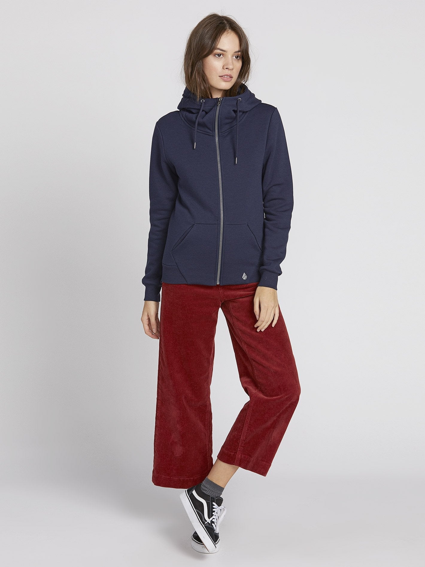 Sweat à capuche Walk On By Zip - Sea Navy