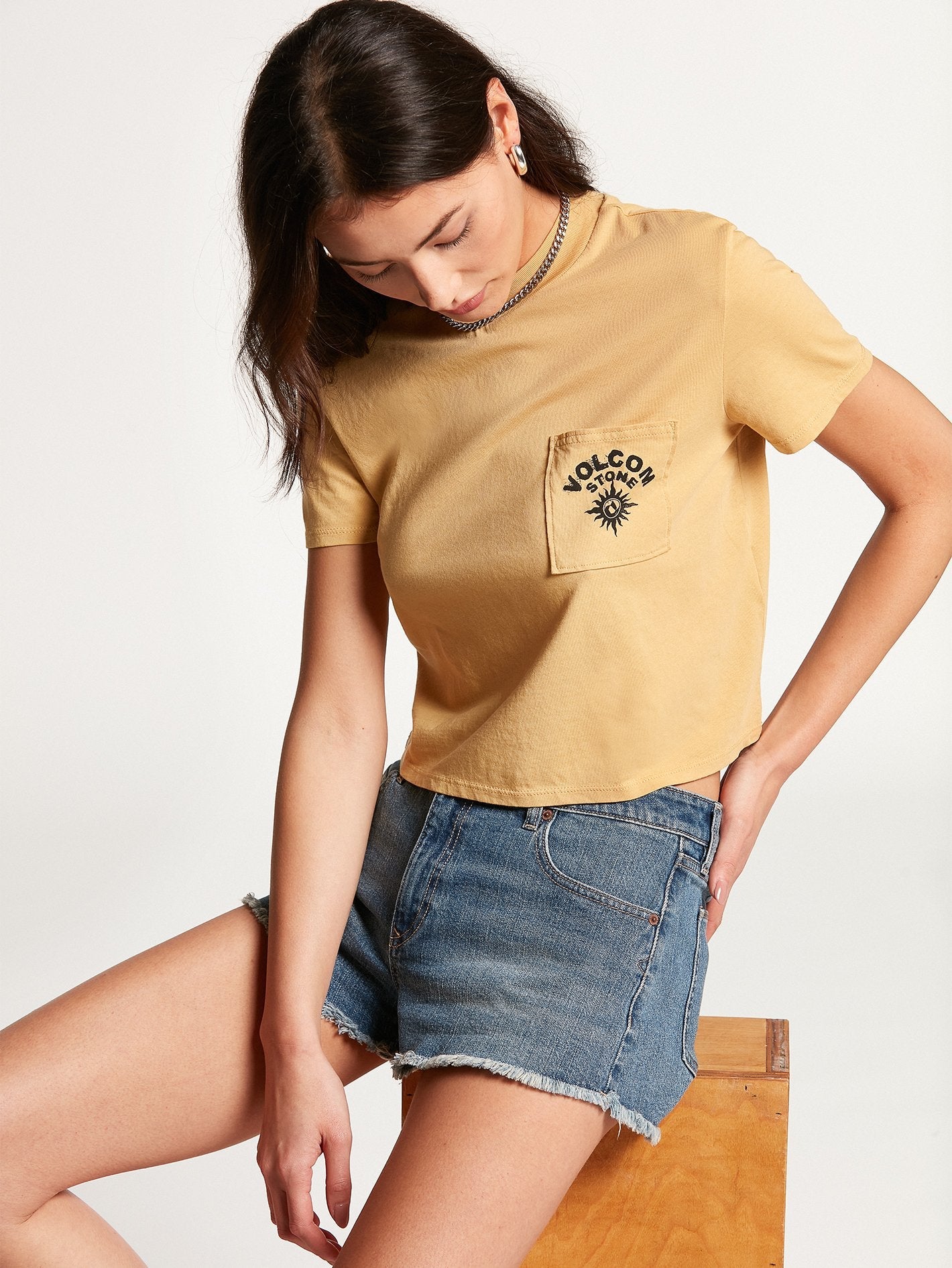 Pocket Dial T-Shirt - Dust Gold
