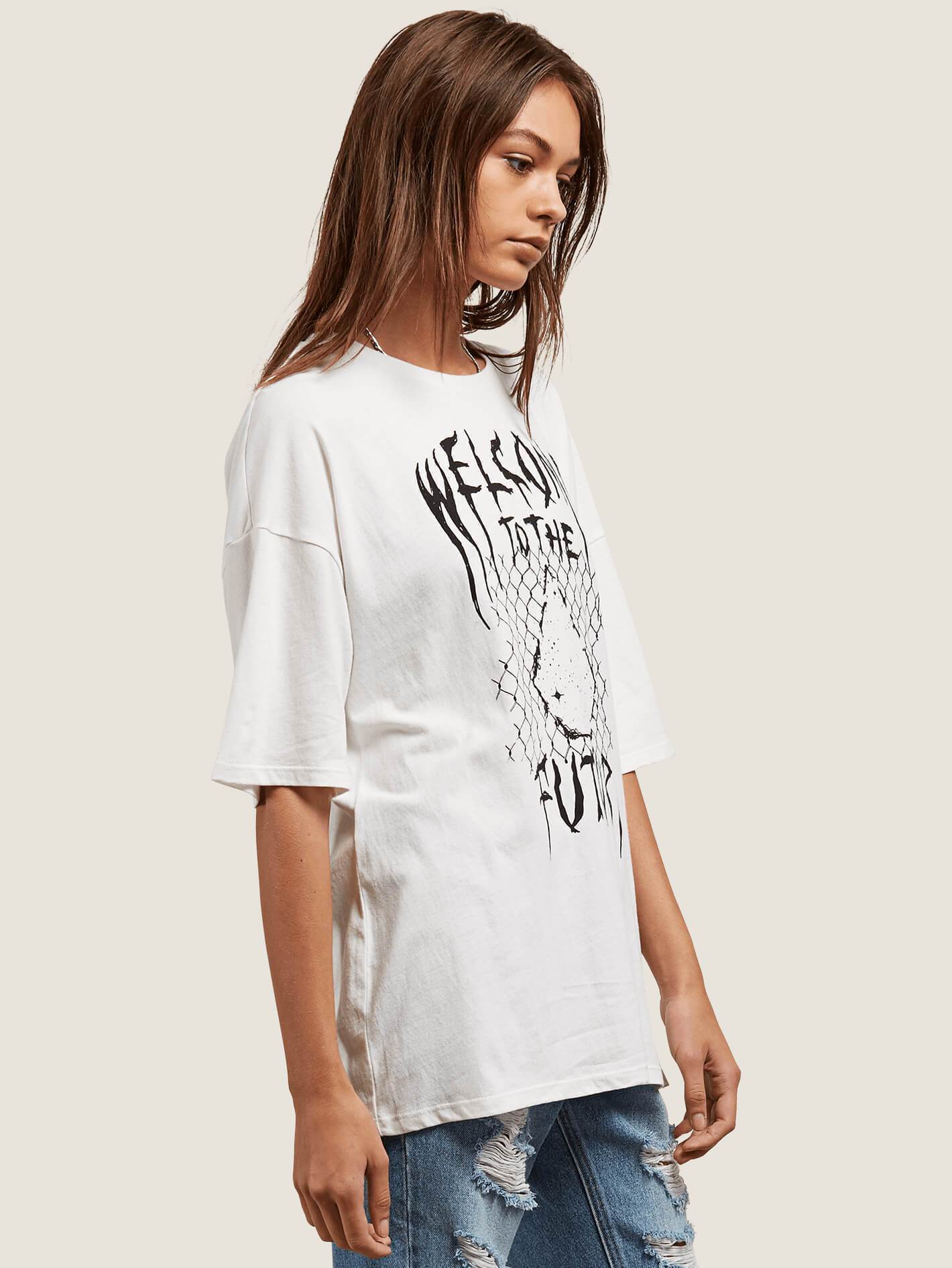 T-Shirt Stone Scraper - White