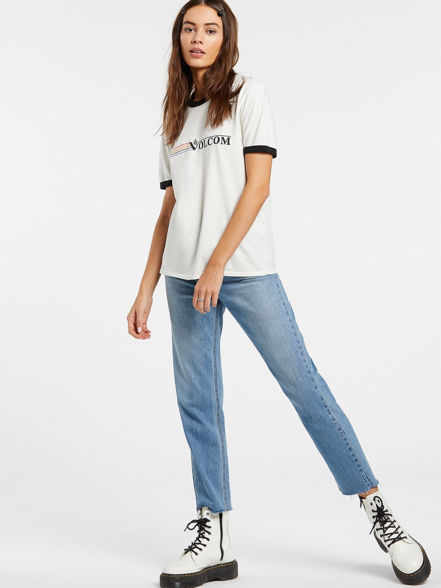 T-shirt Truly Ringer - MIST
