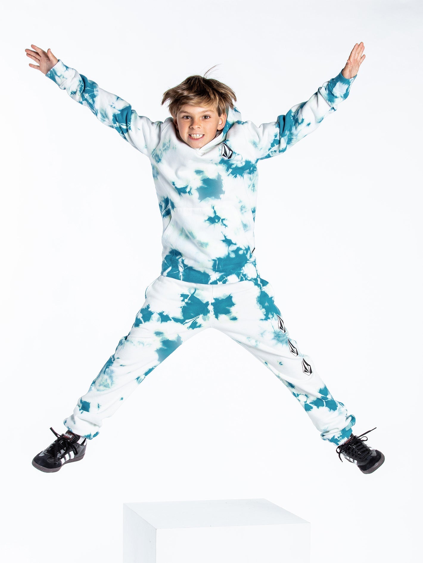 Pantalon de jogging Iconic Stone Fleece - LIME TIE DYE - (Enfant)