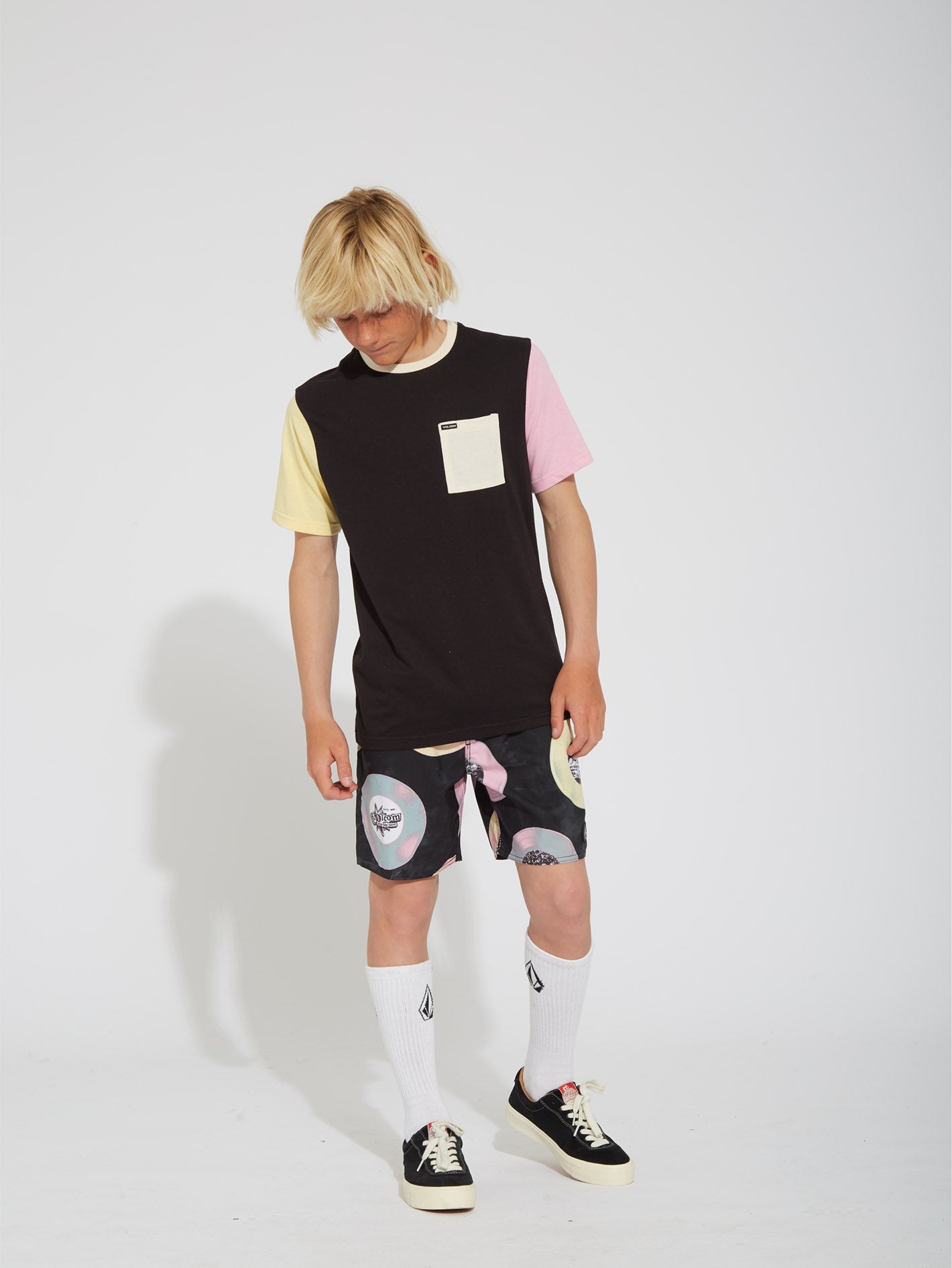 Volcom Ent 12" Boardshort - BLACK - (CHILDREN)