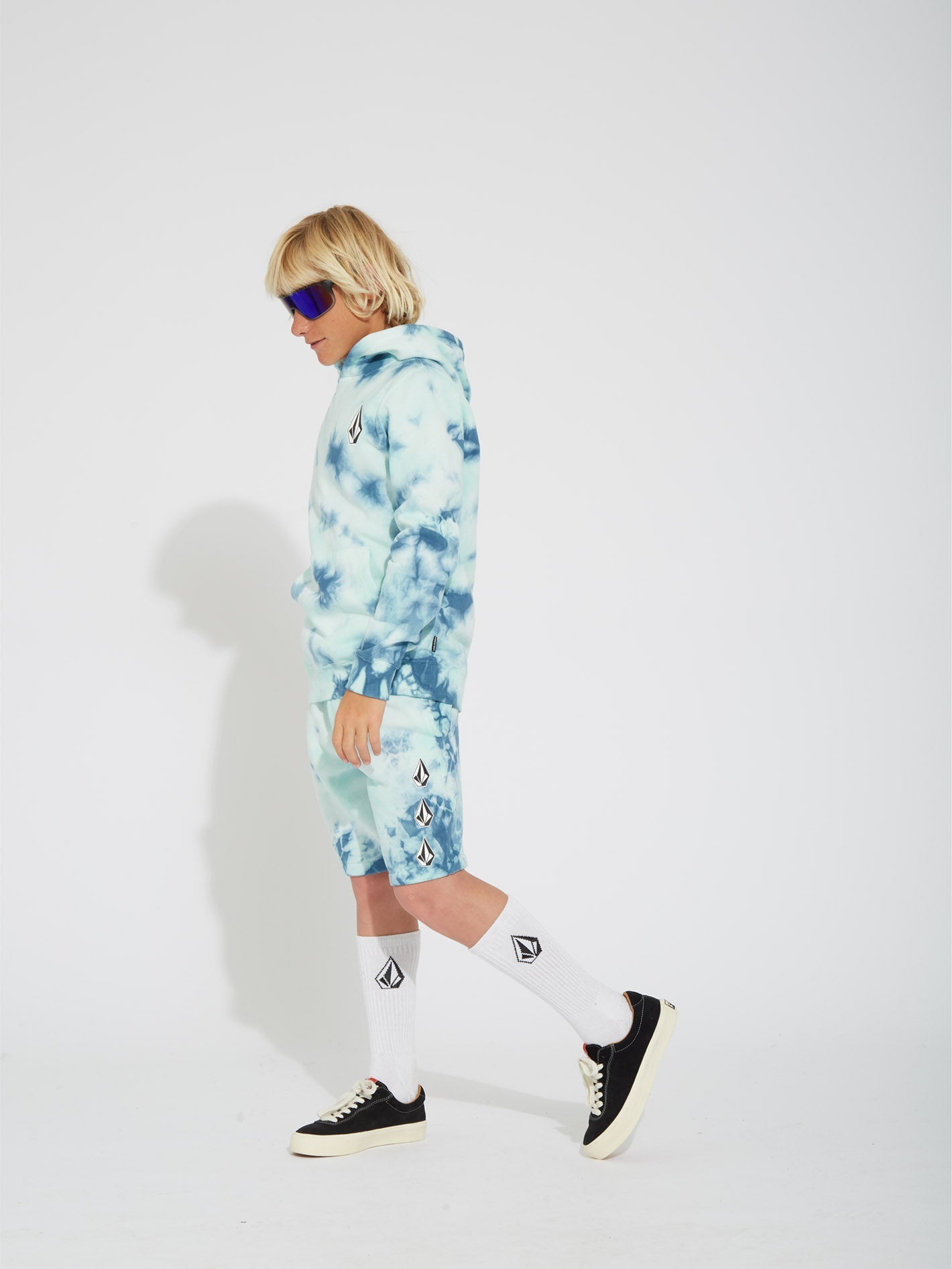 Iconic Stone Plus Hoodie – Temple Teal – (Kinder)