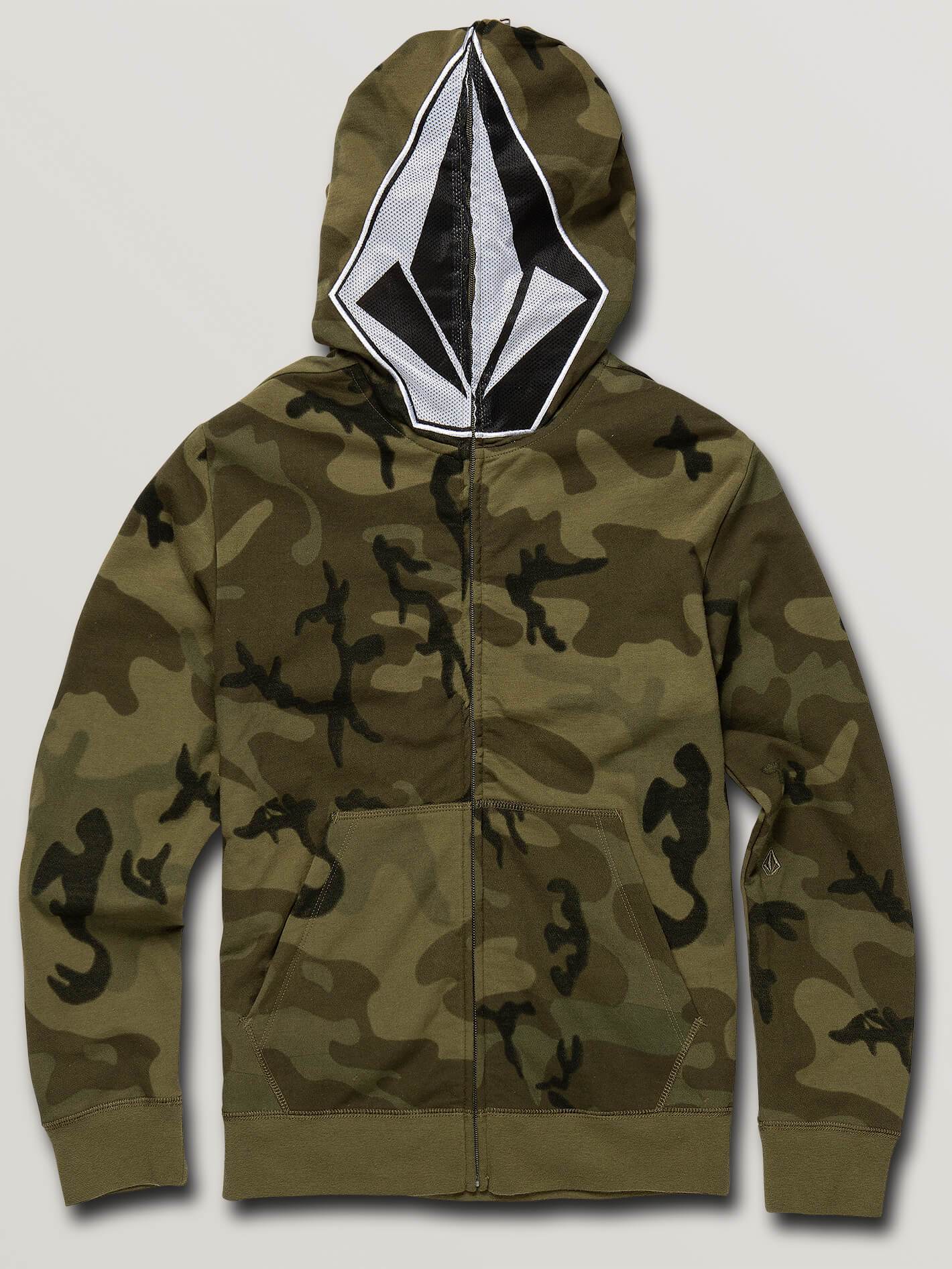 Cool Stone Sweatshirt mit Reißverschluss (Kinder) - Camouflage
