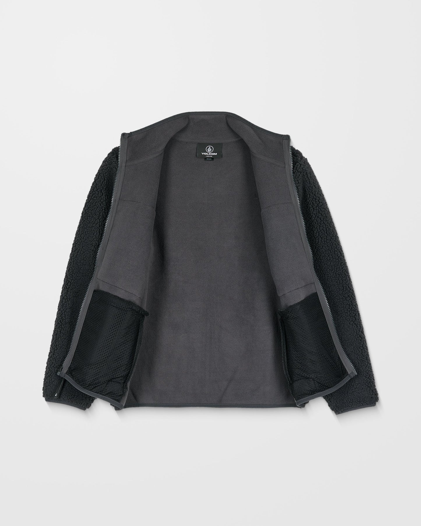 Storm Stone Zip-Up Fleece Sweatshirt - Asphalt Black - (KIDS)