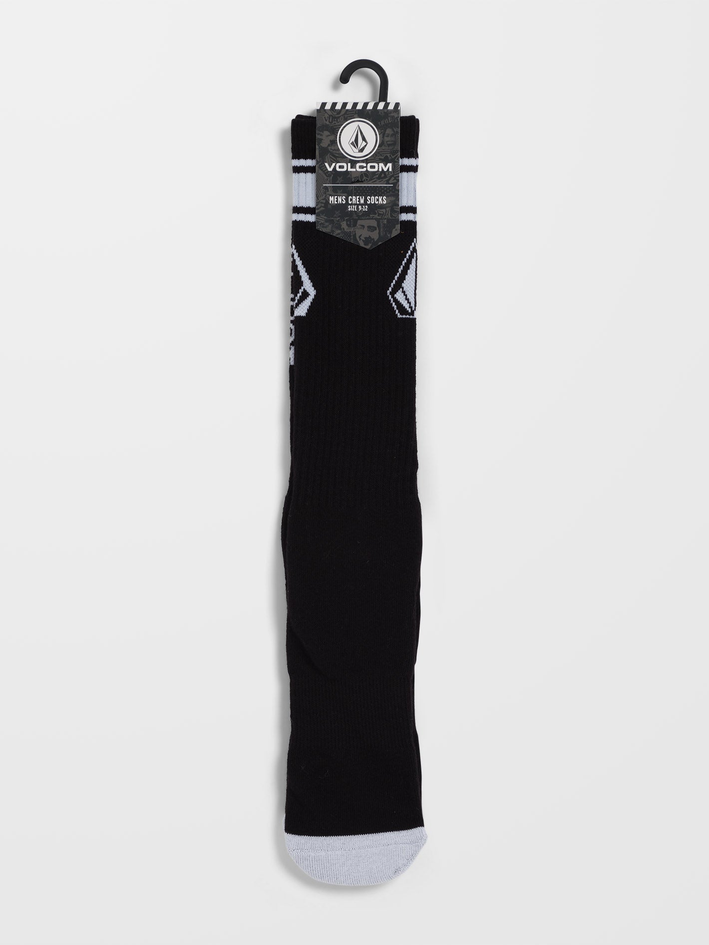 Socken mit hohen Streifen – SCHWARZ